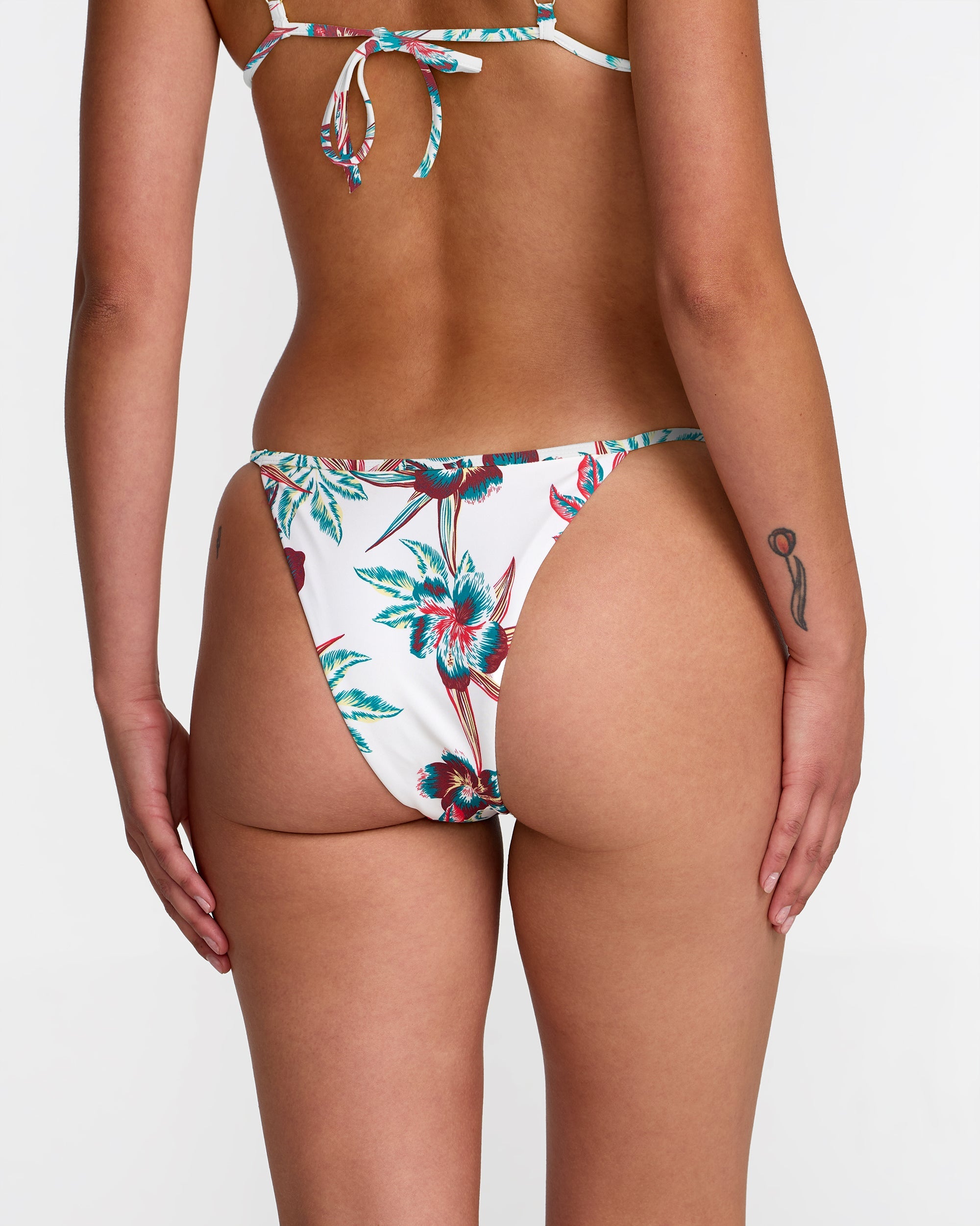 Riviera Binded Skimpy Bikini Bottom - Whisper White