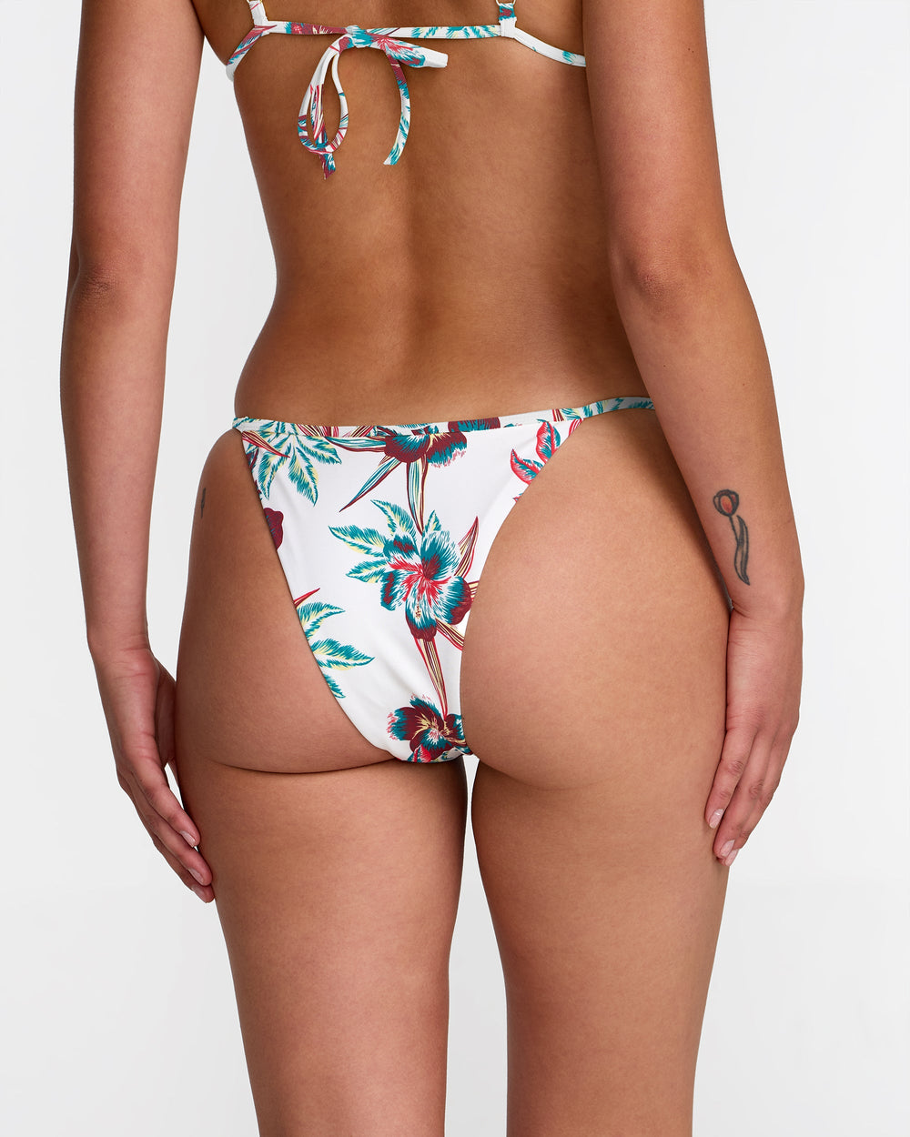 Riviera Binded Skimpy Bikini Bottom - Whisper White