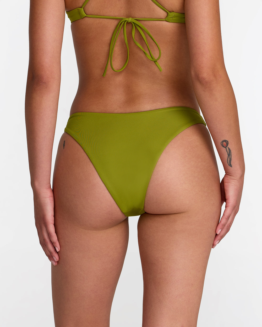 Solid Medium French Bikini Bottom - Moss