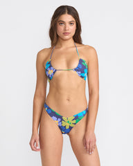 Flower Gazer V FT Medium French Bikini Bottom - Blue Hawaii