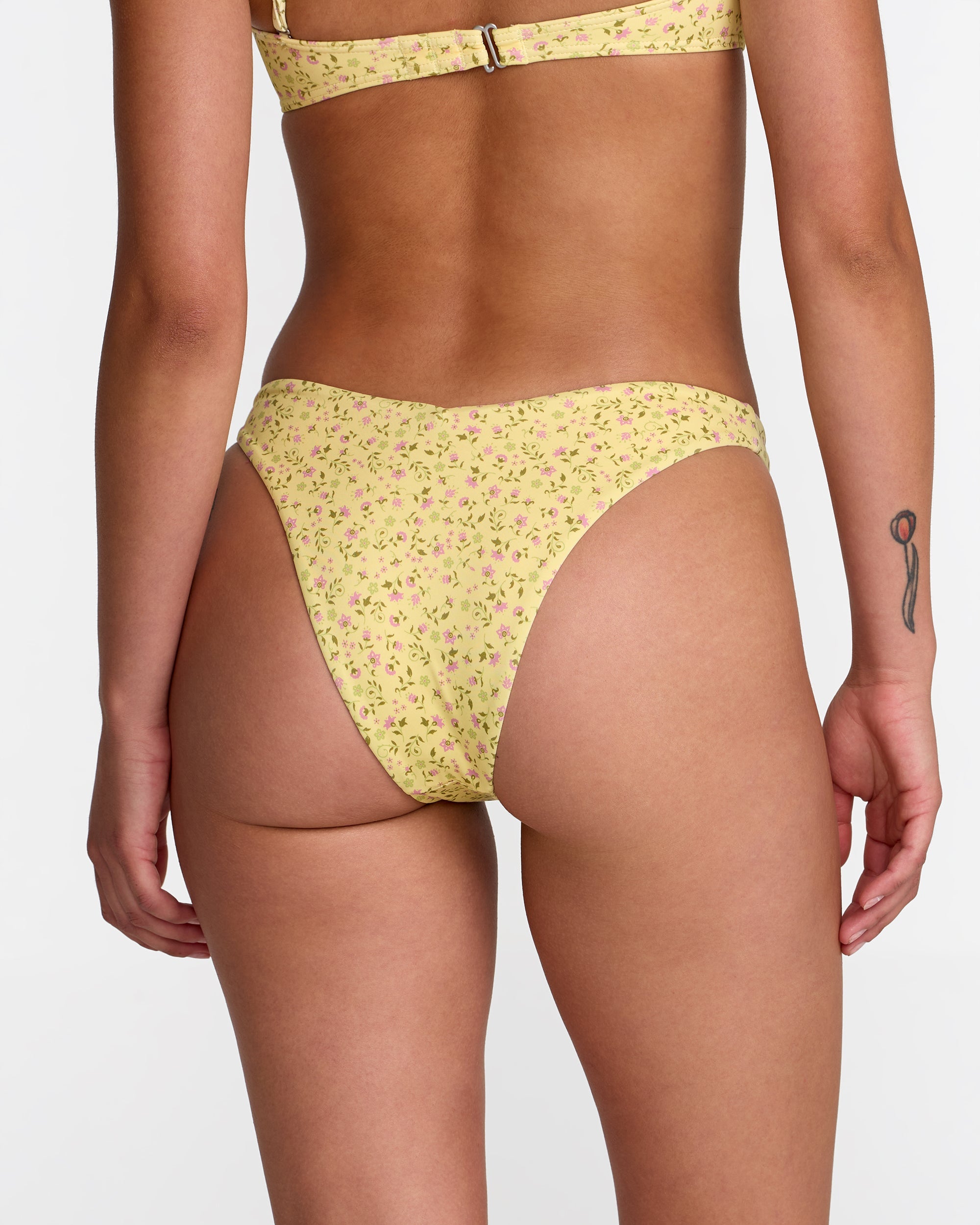 Amalfi V Medium French Bikini Bottom - Sunshine