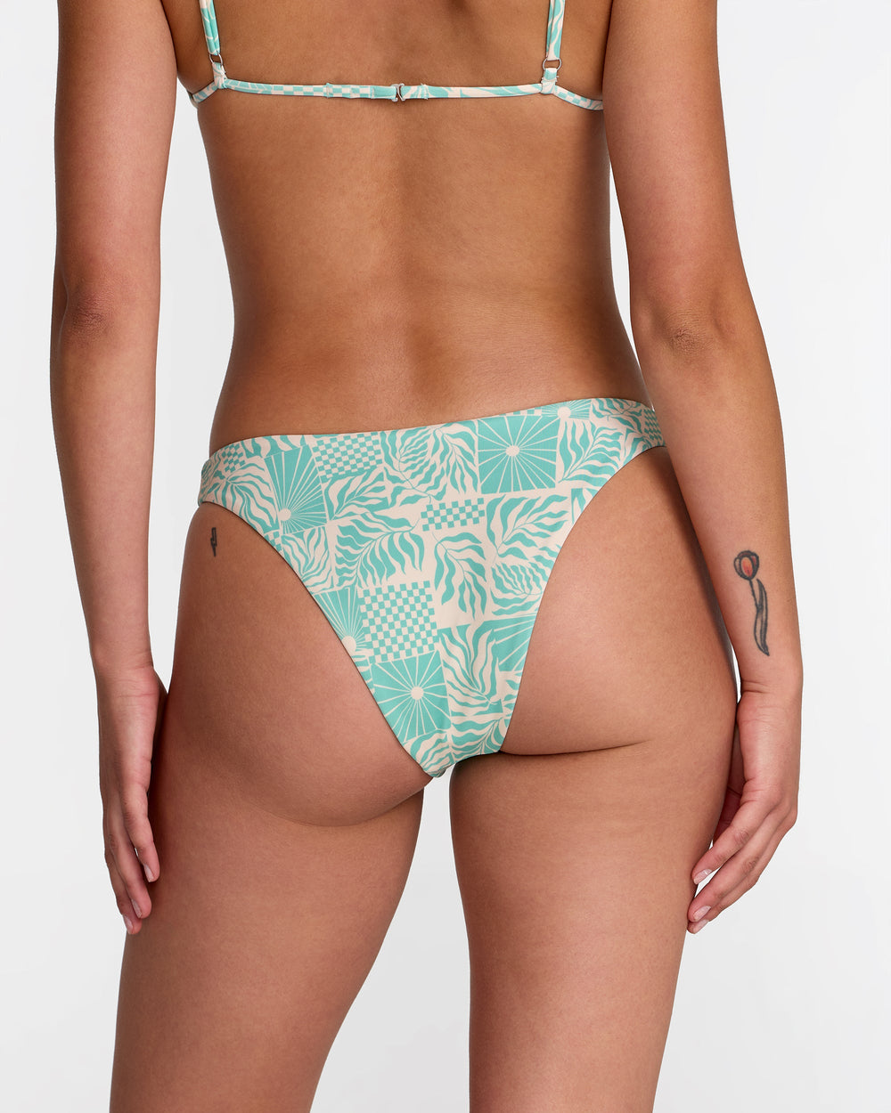 Sun Tides Medium French Bikini Bottom - Aqua Haze