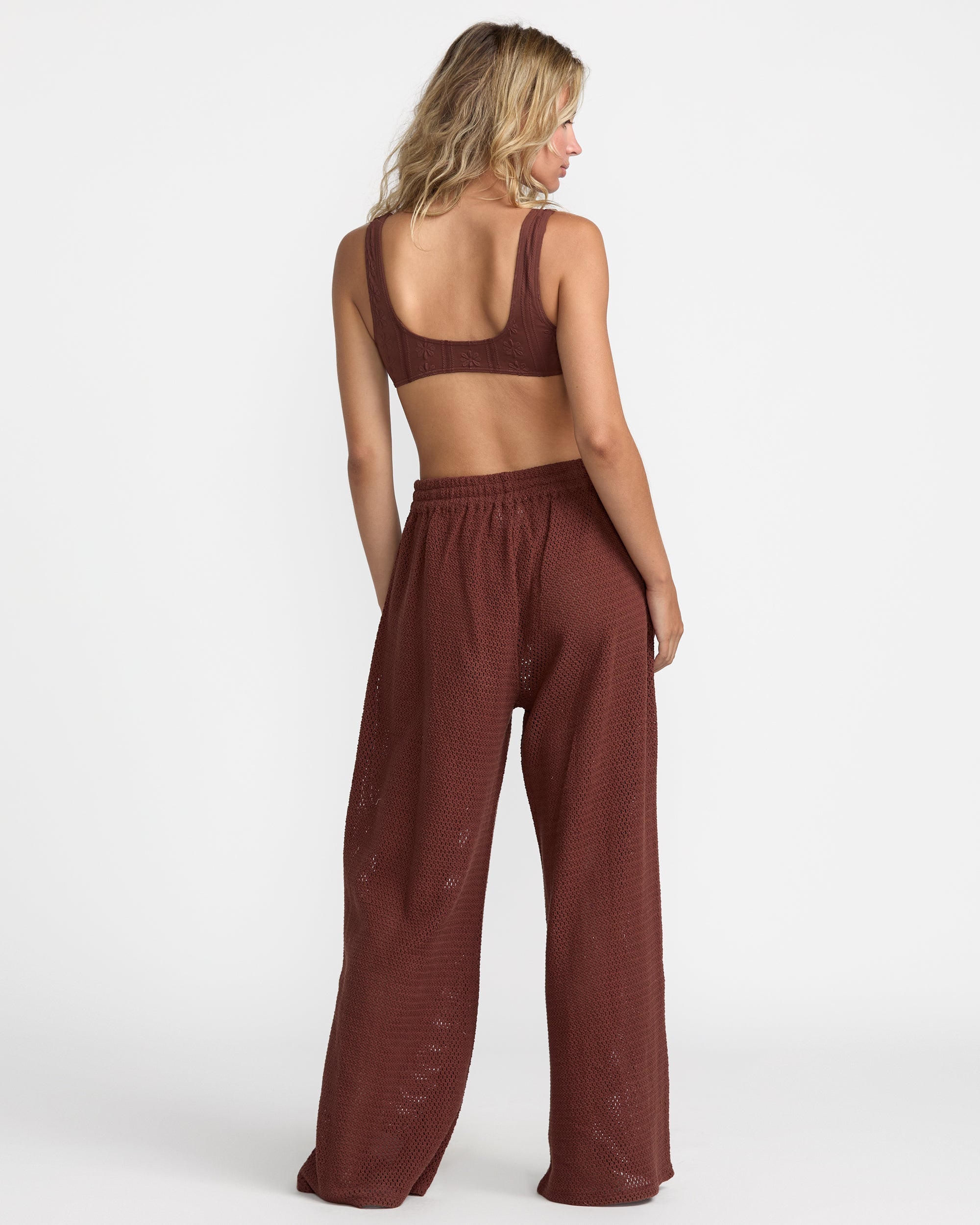 Fade Crochet Shirt - Mocha