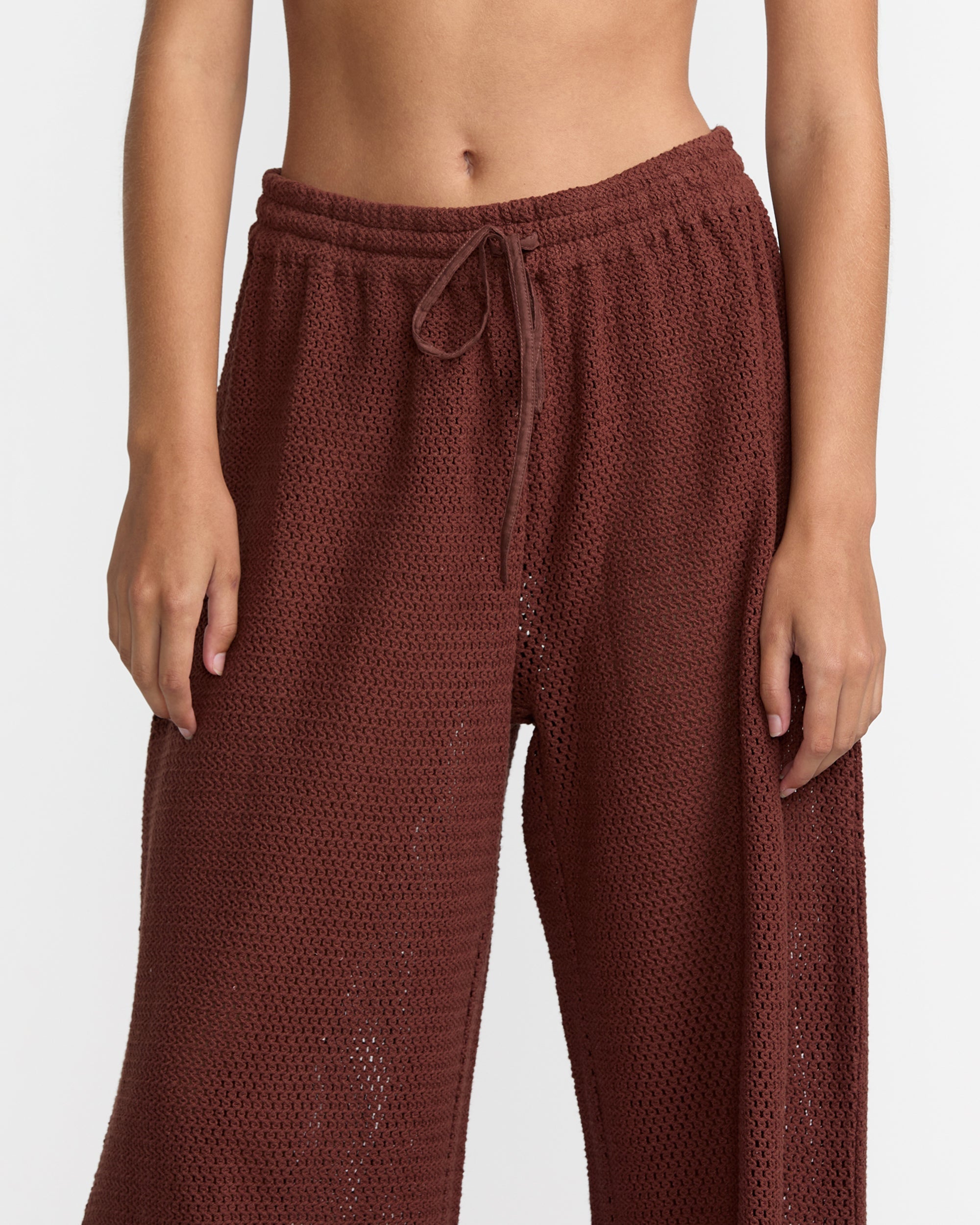 Fade Crochet Shirt - Mocha