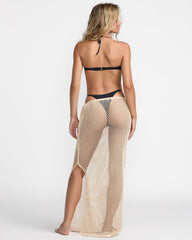 Fresh Sun Crochet Skirt - Almond