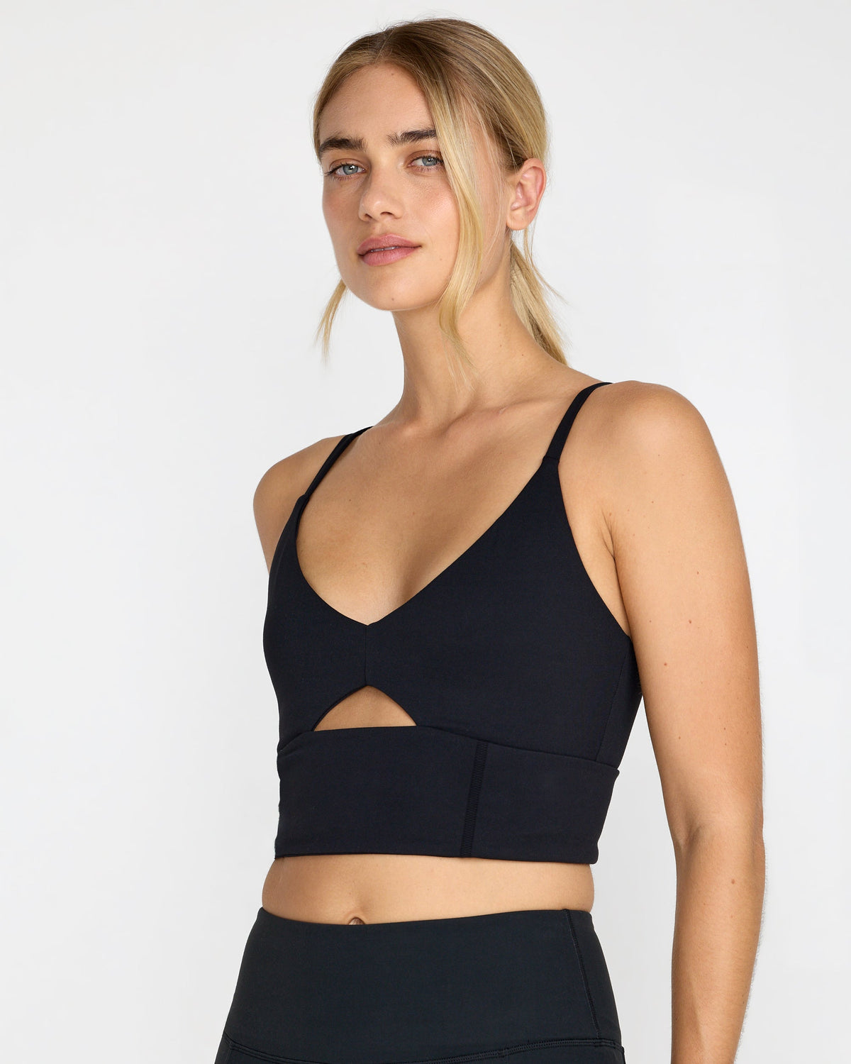 Sidelines Long Bra - Black
