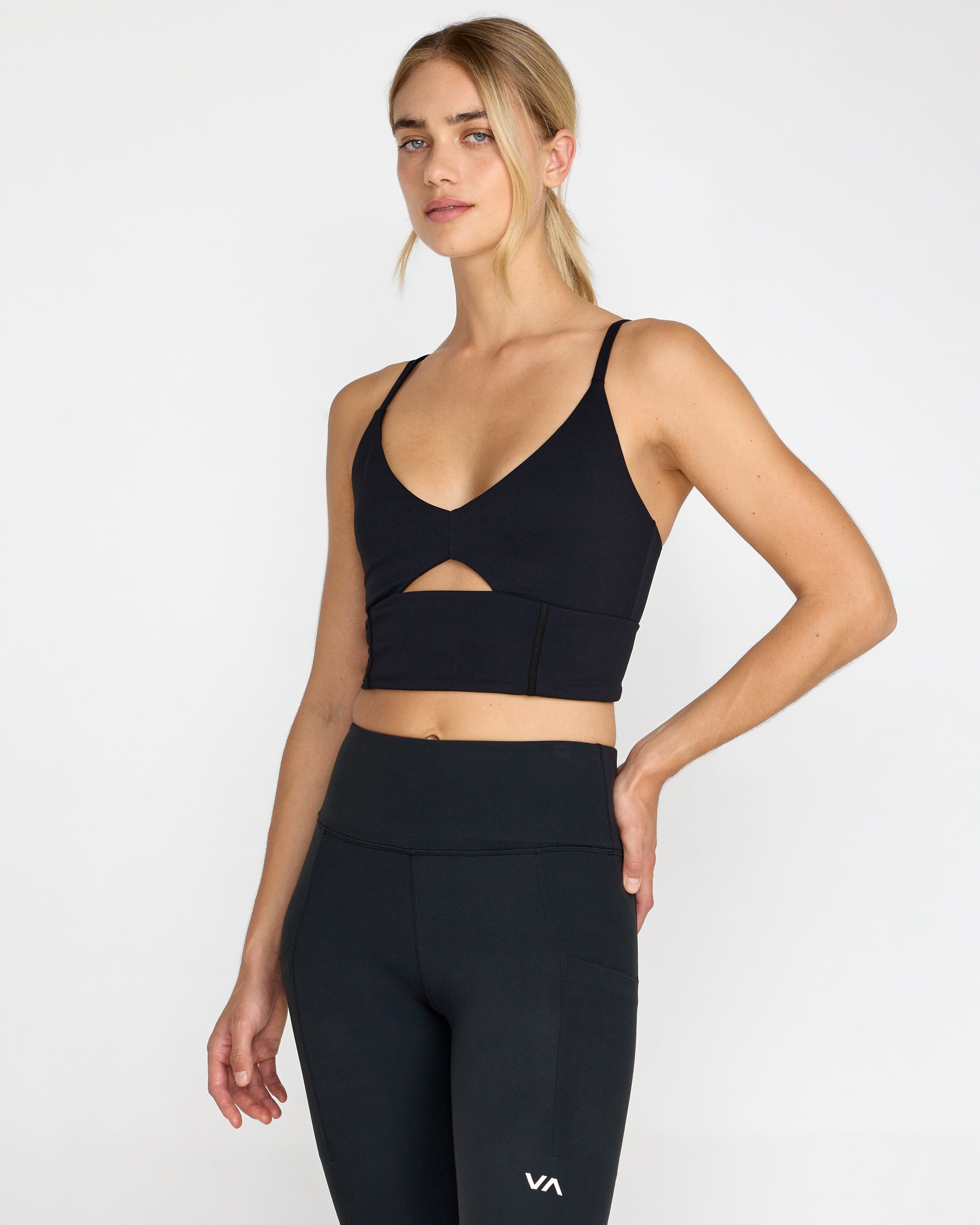 Sidelines Long Bra - Black