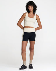 Scoop Neck Long Line Bra - Vintage Khaki
