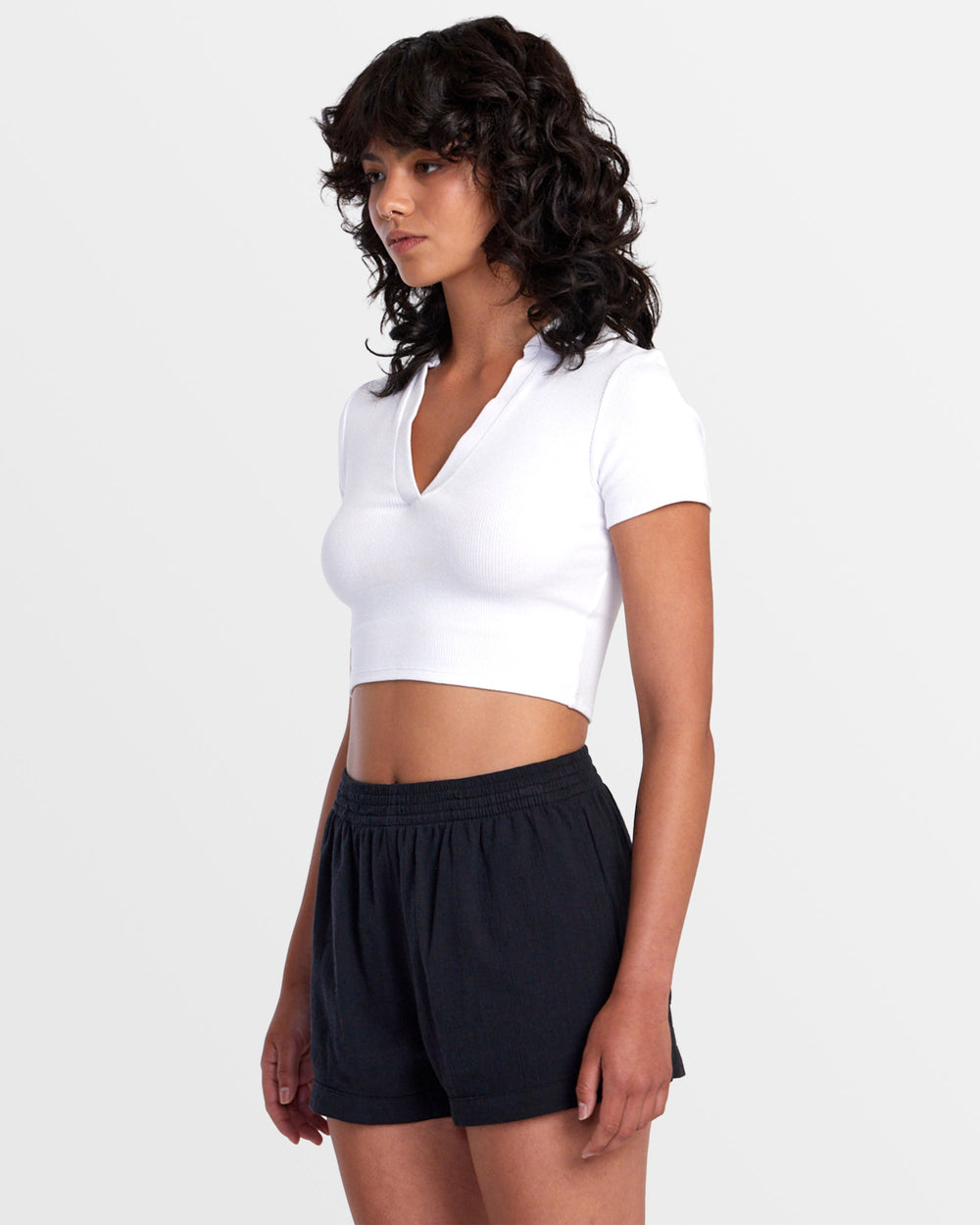 Sawyer Cotton Crinkle Short - Rvca Black