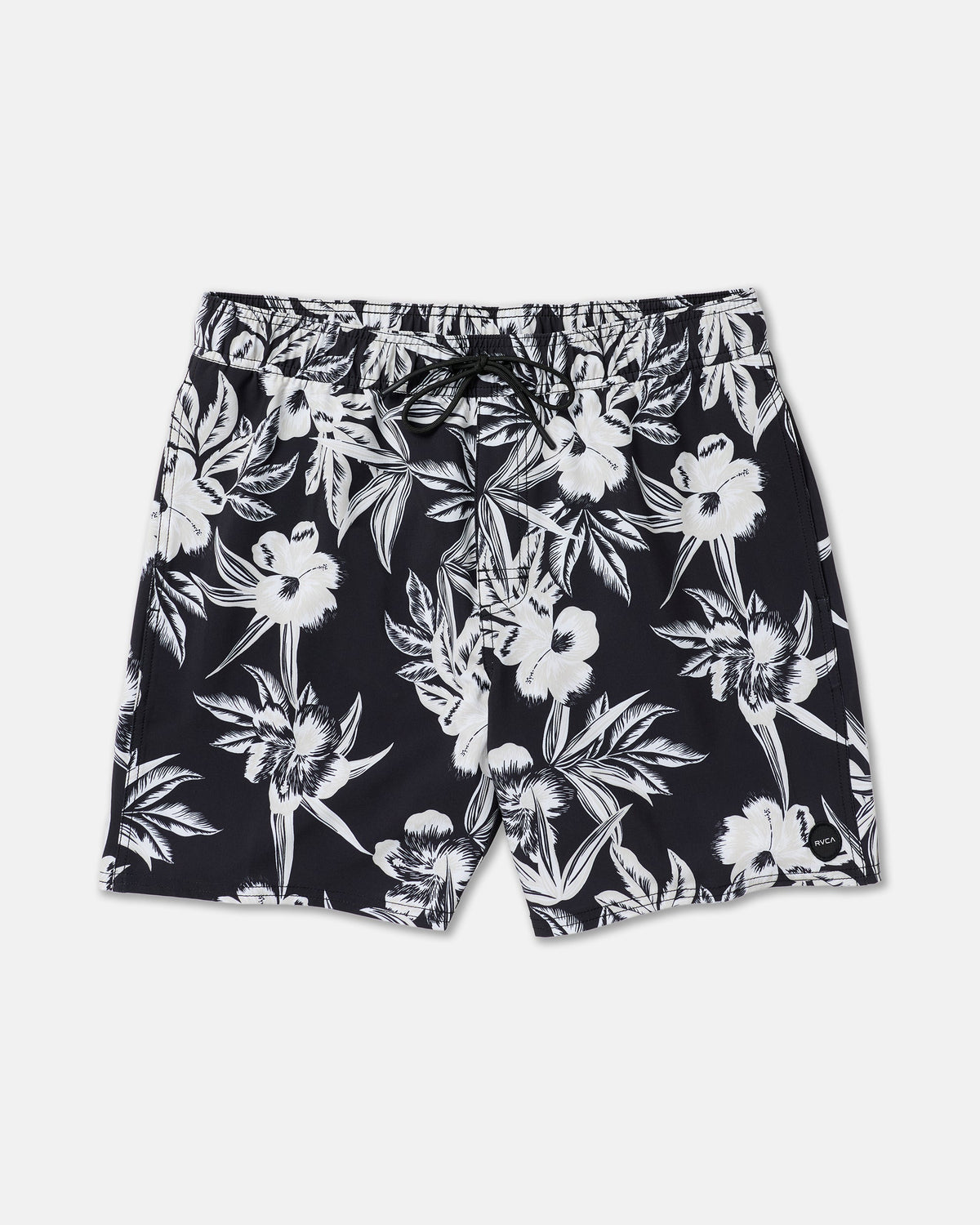 VA Elastic 17" Shorts - Black Floral