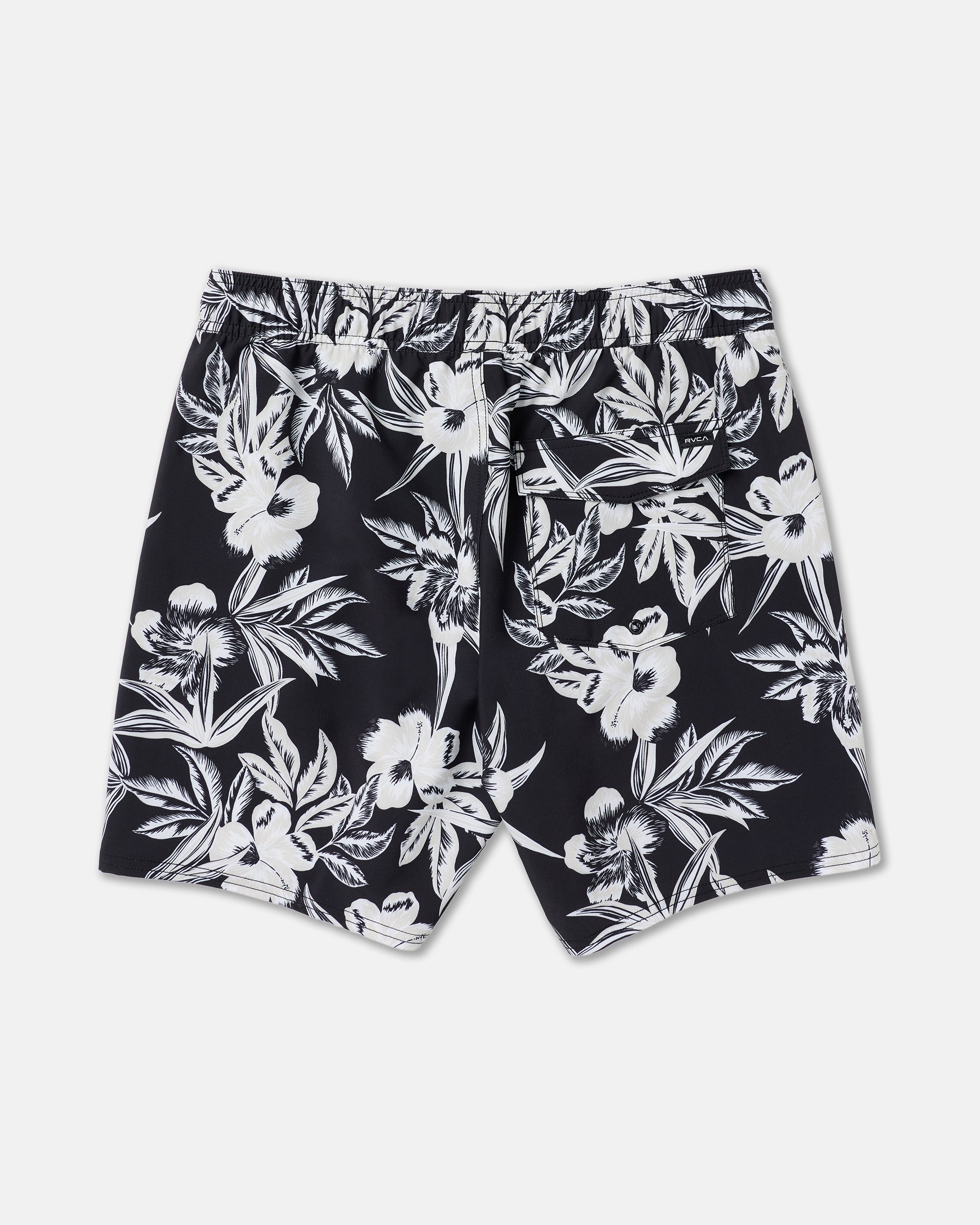 VA Elastic 17" Shorts - Black Floral