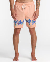 Barnes Elastic 17" Shorts - Peach