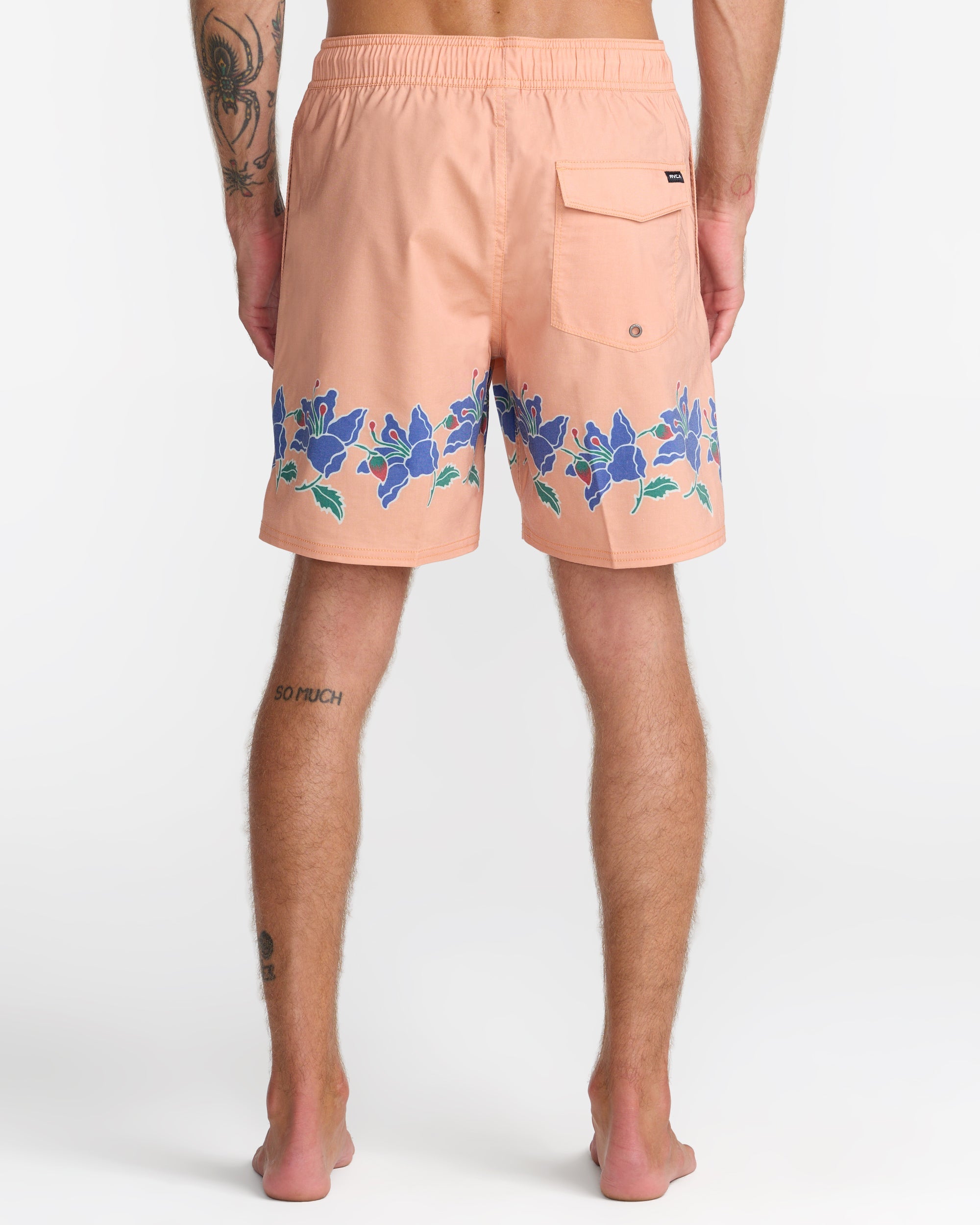 Barnes Elastic 17" Shorts - Peach