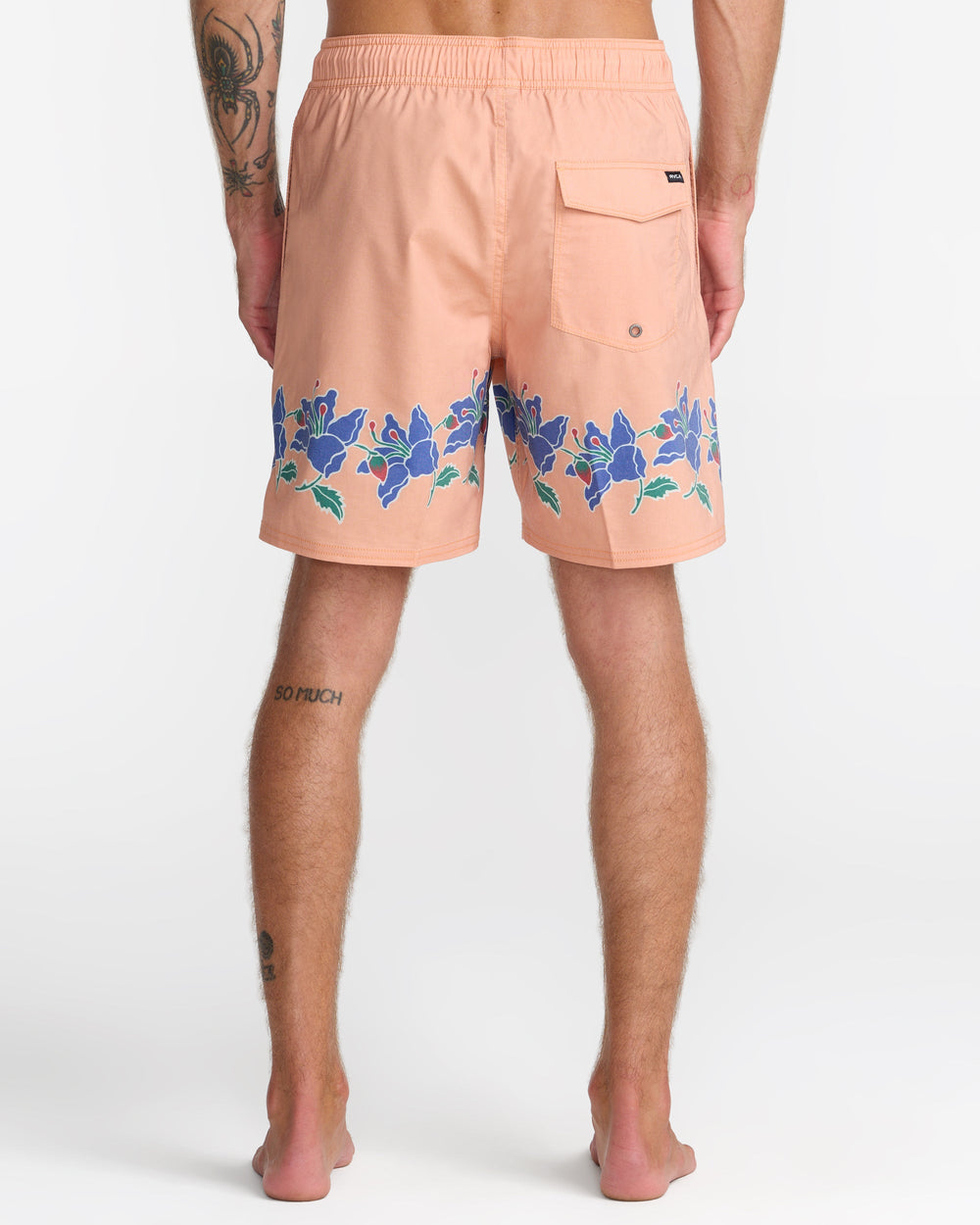 Barnes Elastic 17" Shorts - Peach