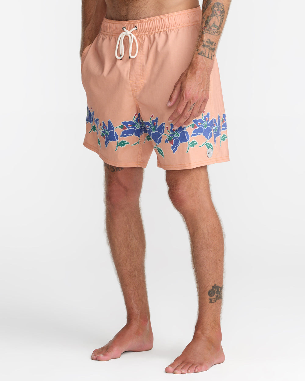 Barnes Elastic 17" Shorts - Peach