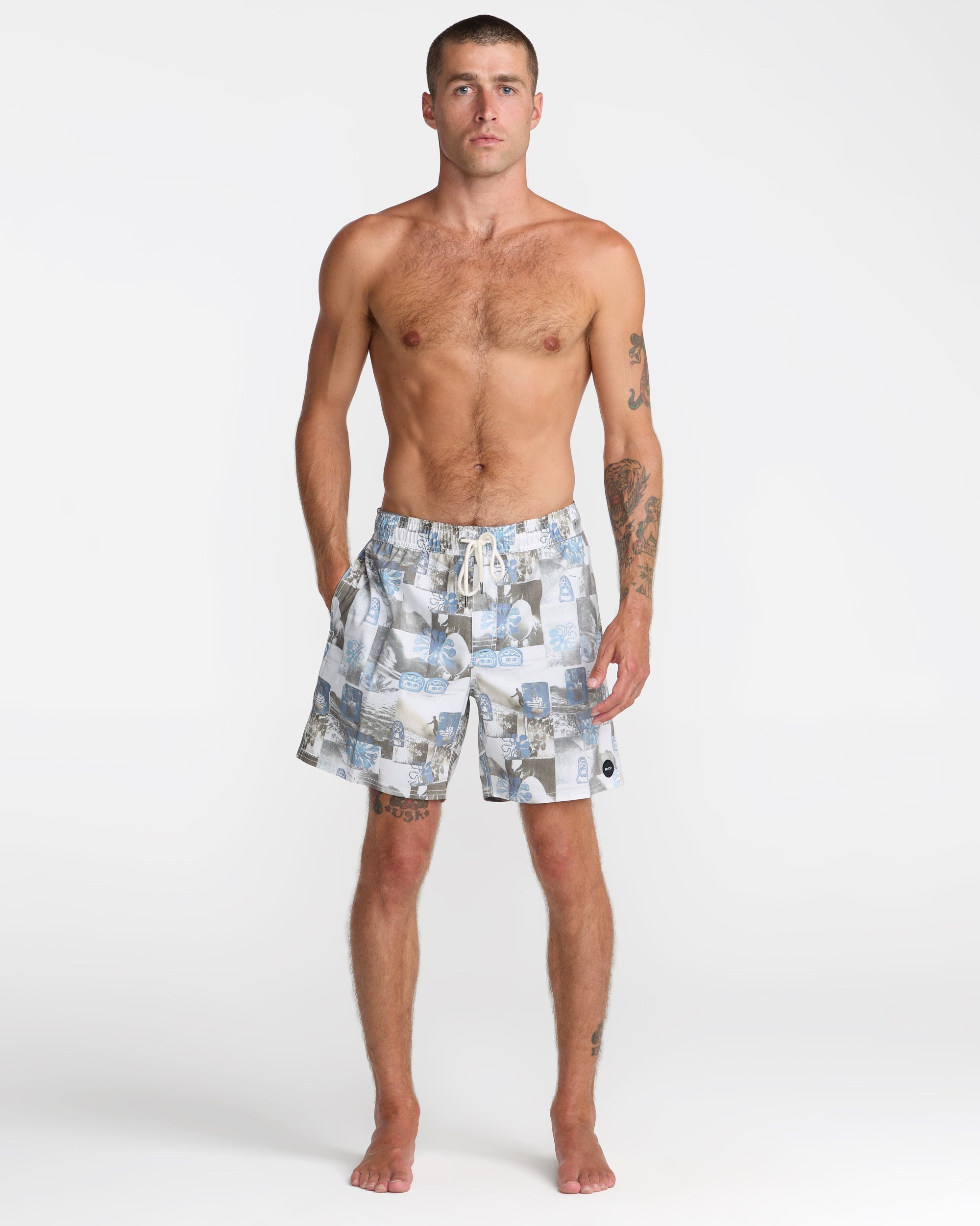 Barnes Elastic 17" Shorts - White