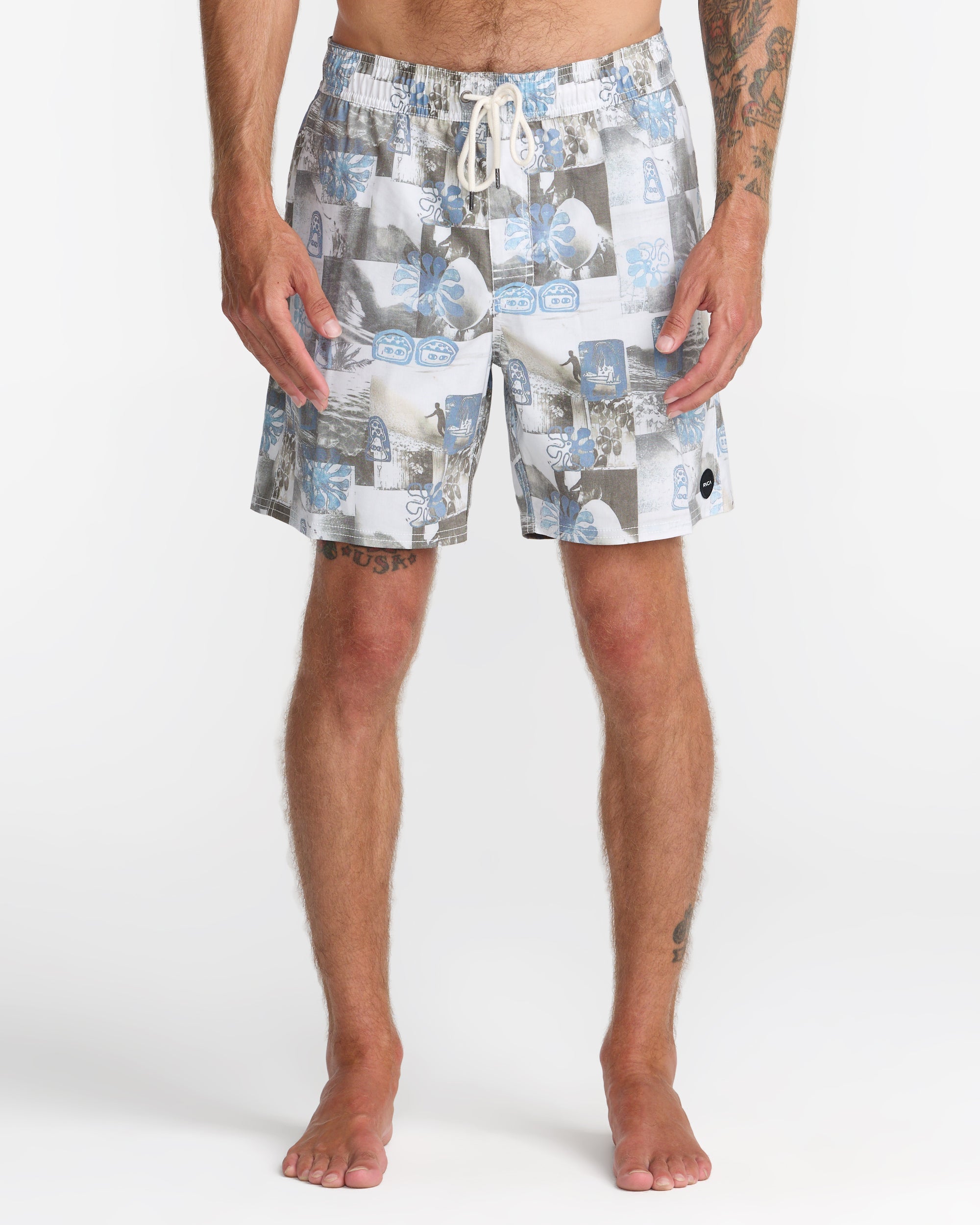 Barnes Elastic 17" Shorts - White