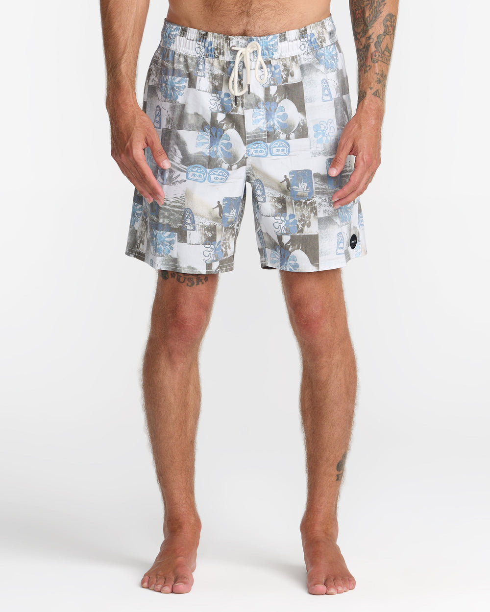 Barnes Elastic 17" Shorts - White