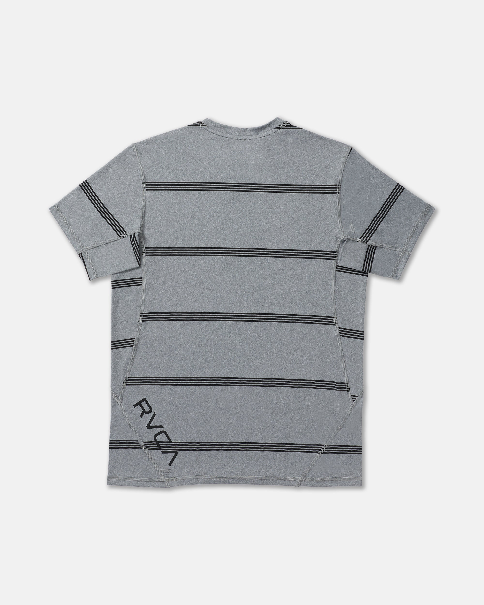 Sport Vent Stripe Short Sleeve Tee - Heather Grey