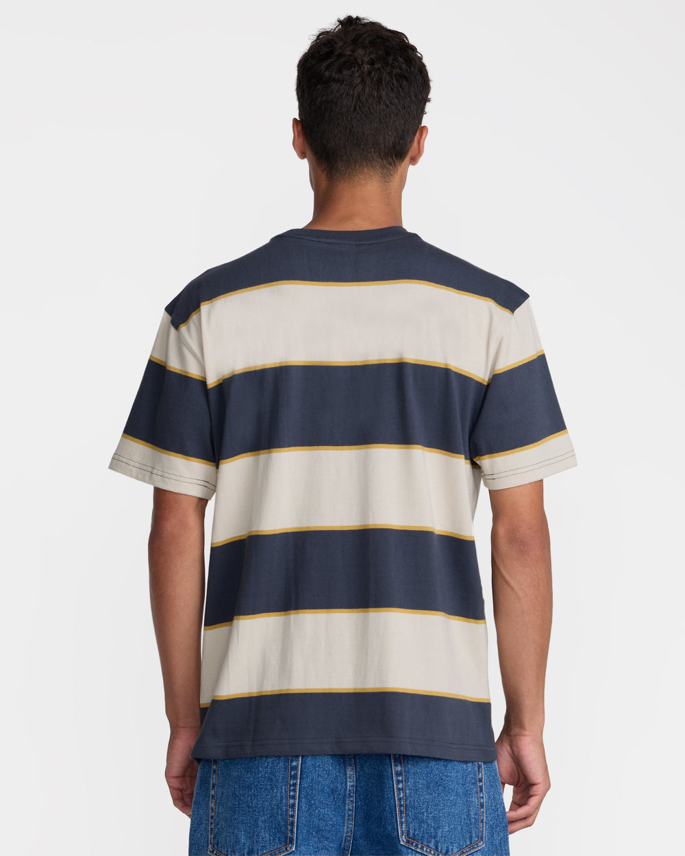 Dayshift Stripe Short Sleeve Tee - Light Khaki