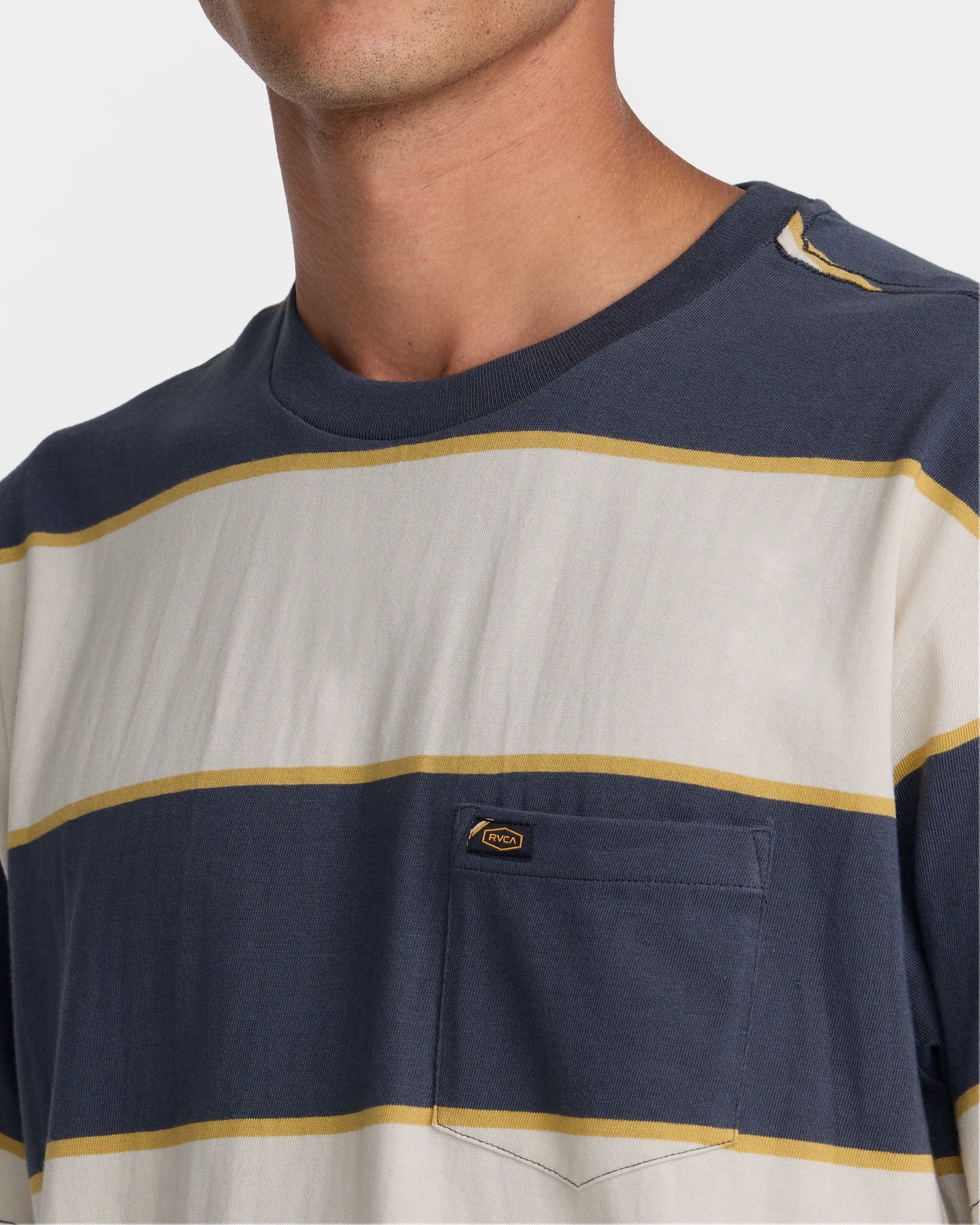 Dayshift Stripe Short Sleeve Tee - Light Khaki