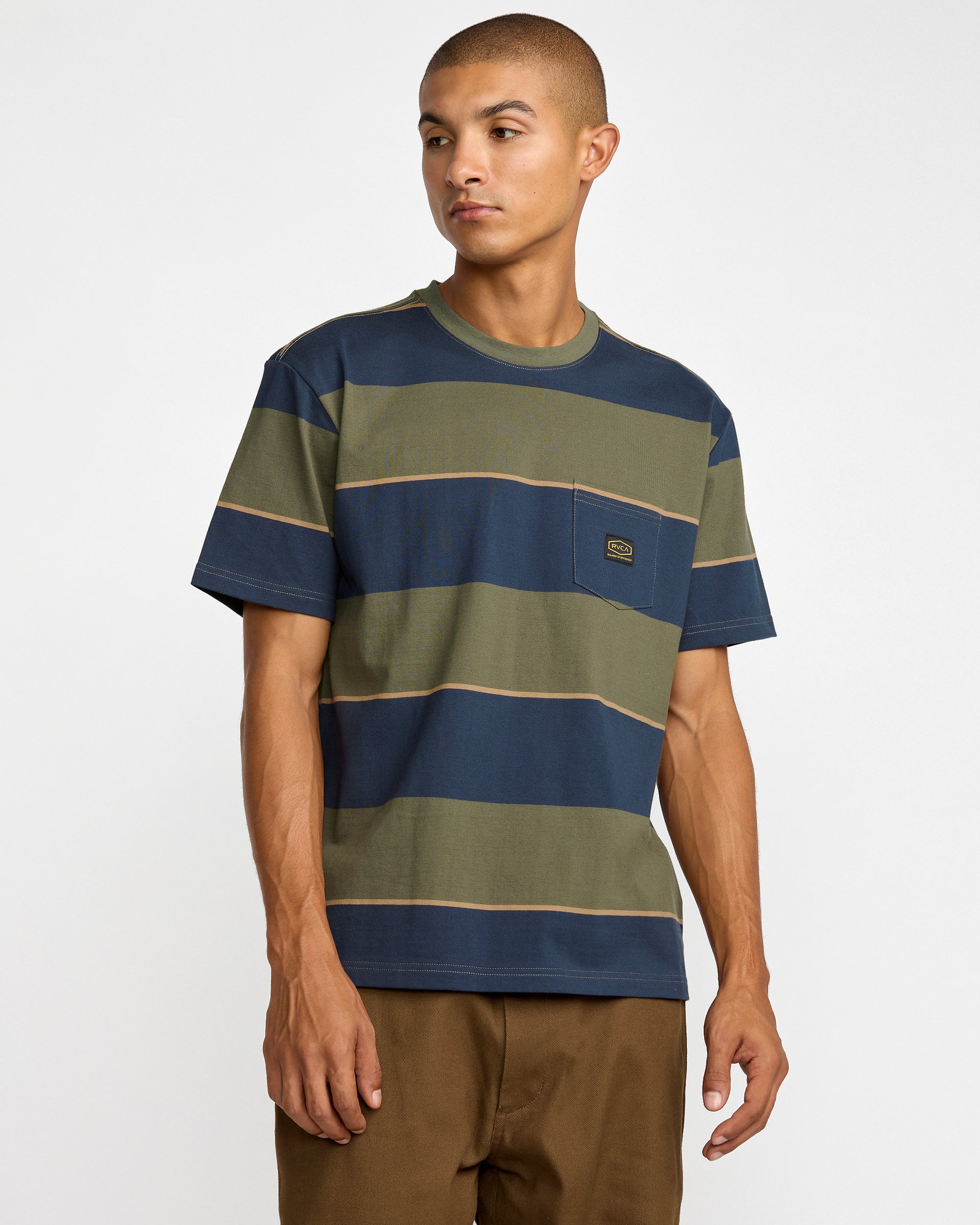 Dayshift Stripe Short Sleeve Tee - Moody Blue