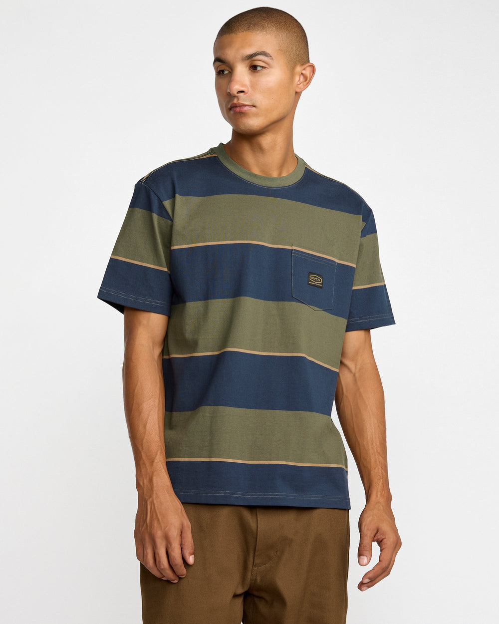 Dayshift Stripe Short Sleeve Tee - Moody Blue