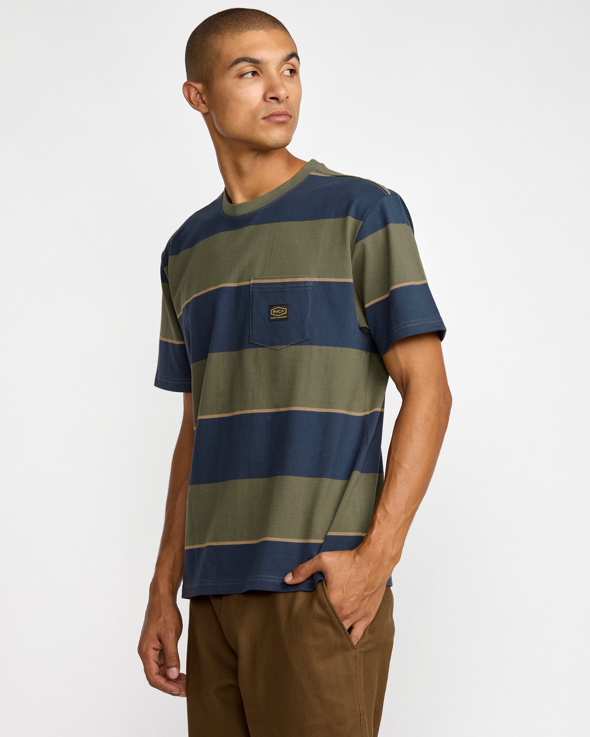 Dayshift Stripe Short Sleeve Tee - Moody Blue