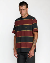 Dayshift Stripe Short Sleeve Tee - Pirate Black