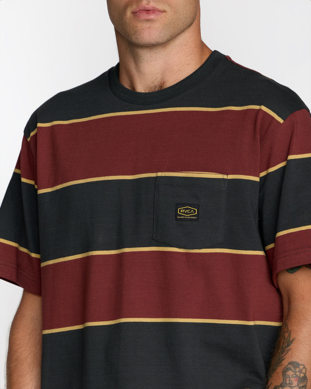 Dayshift Stripe Short Sleeve Tee - Pirate Black