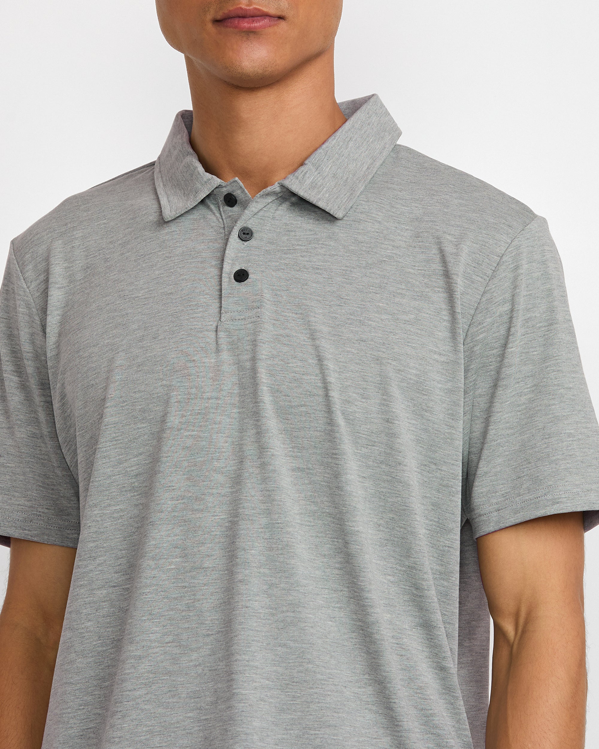 Balance Polo - Heather Grey