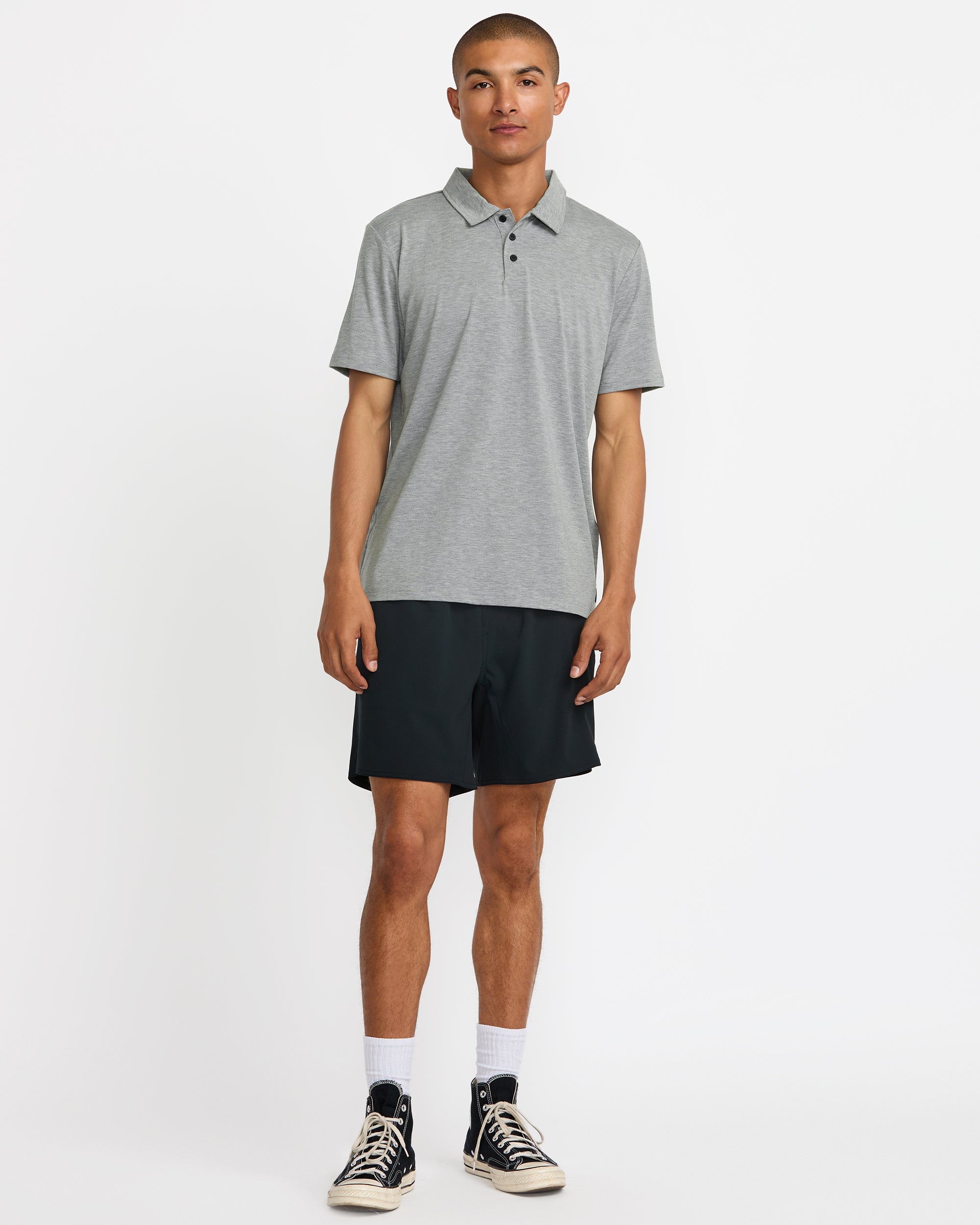 Balance Polo - Heather Grey
