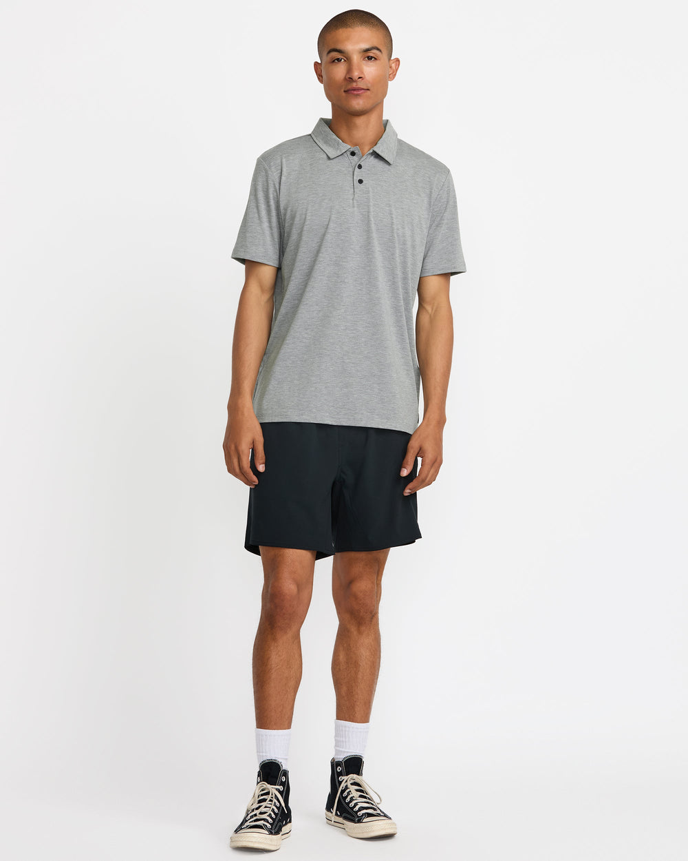 Balance Polo - Heather Grey