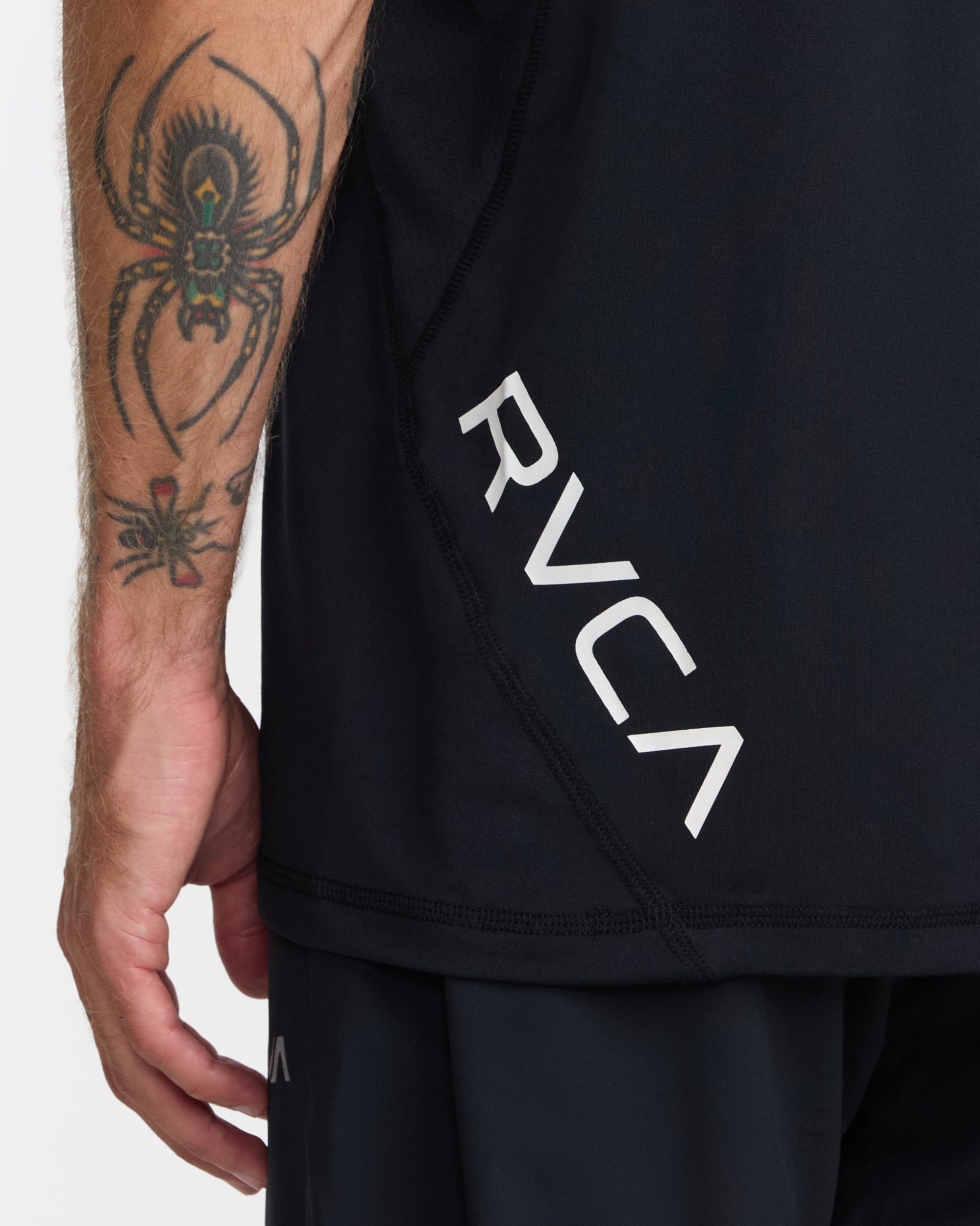 Hawaii Sport Vent Short Sleeve Tee - Black White