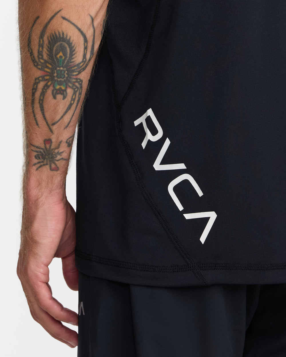 Hawaii Sport Vent Short Sleeve Tee - Black White