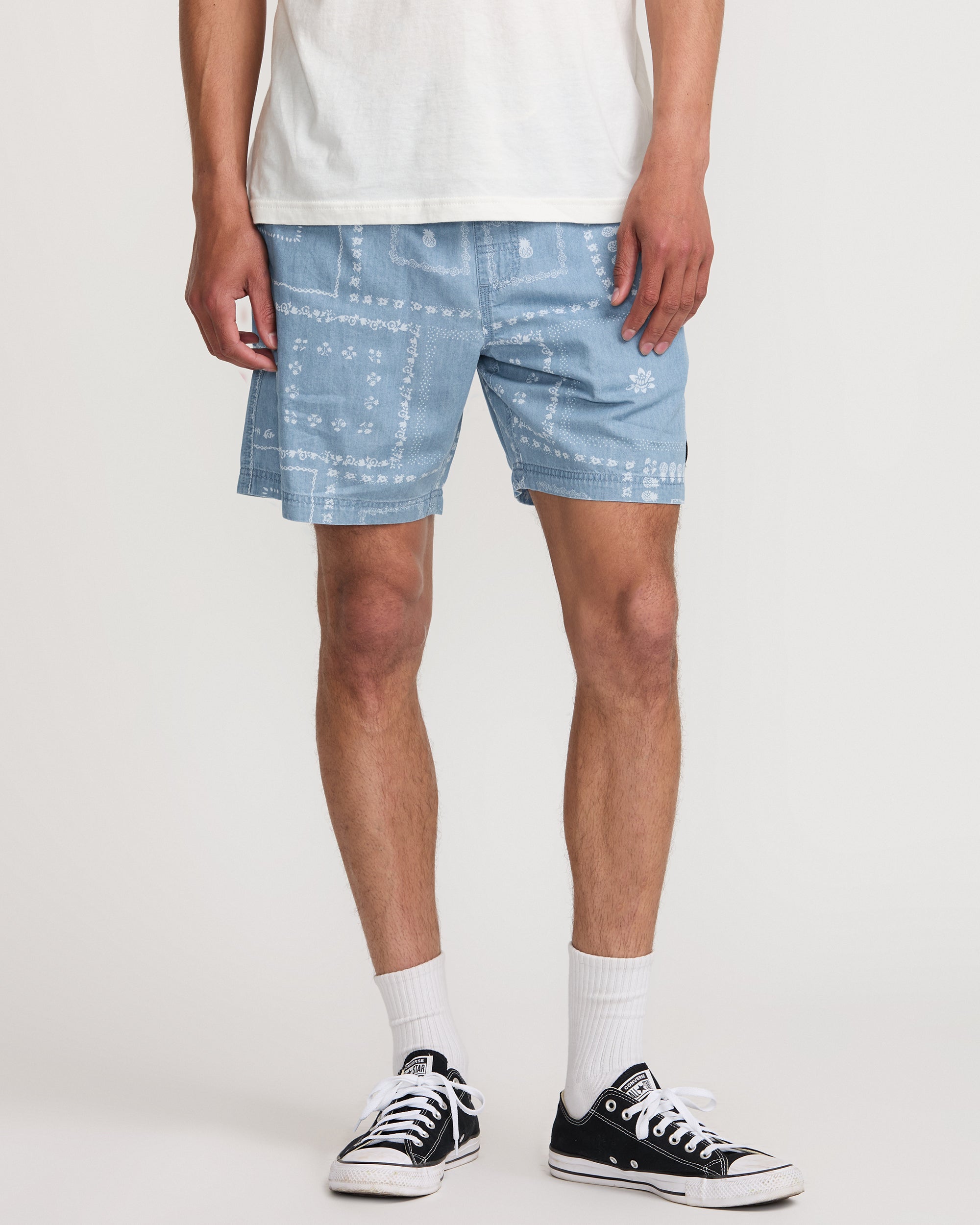 Escape Elastic Chambray 17" - Blue