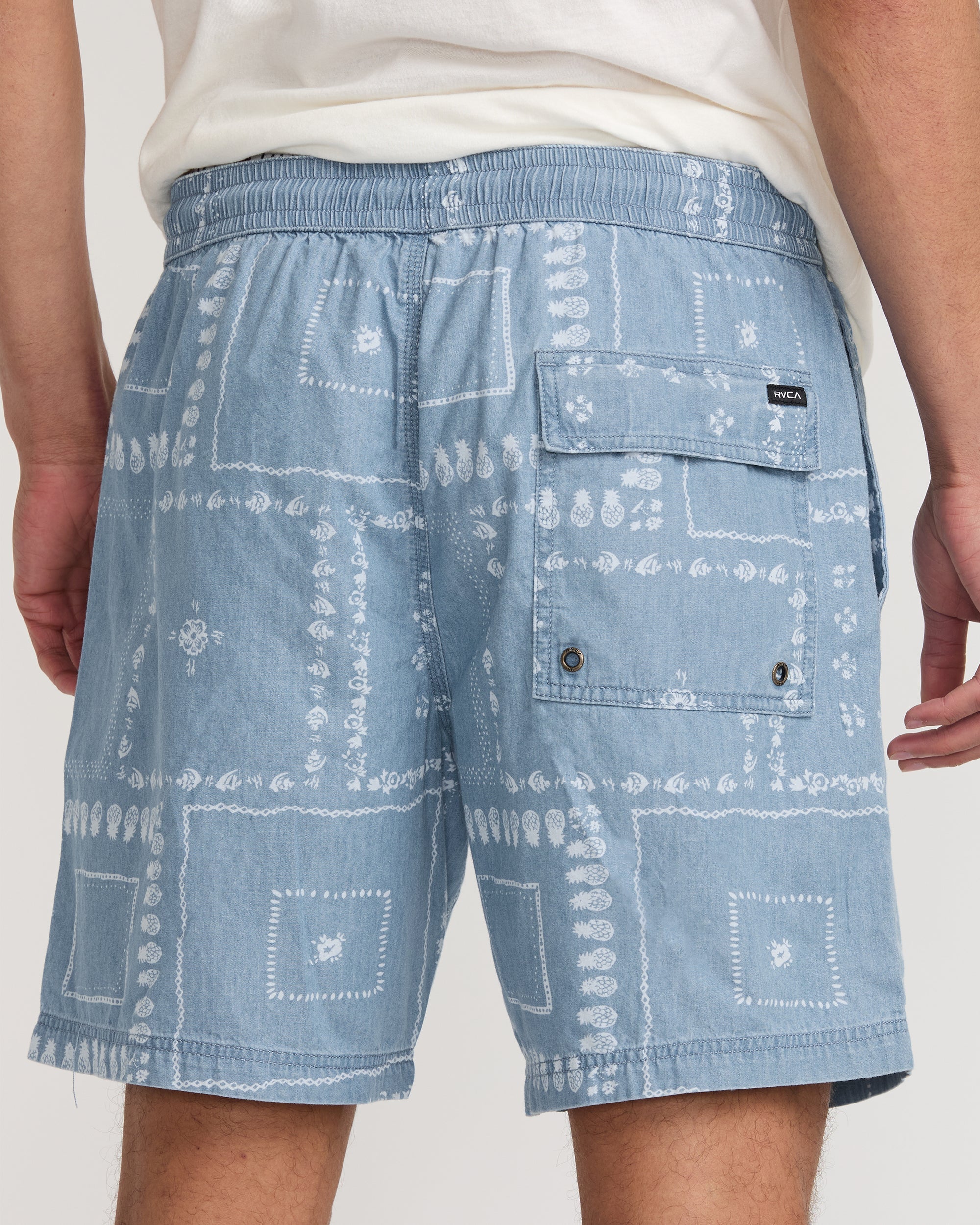 Escape Elastic Chambray 17" - Blue
