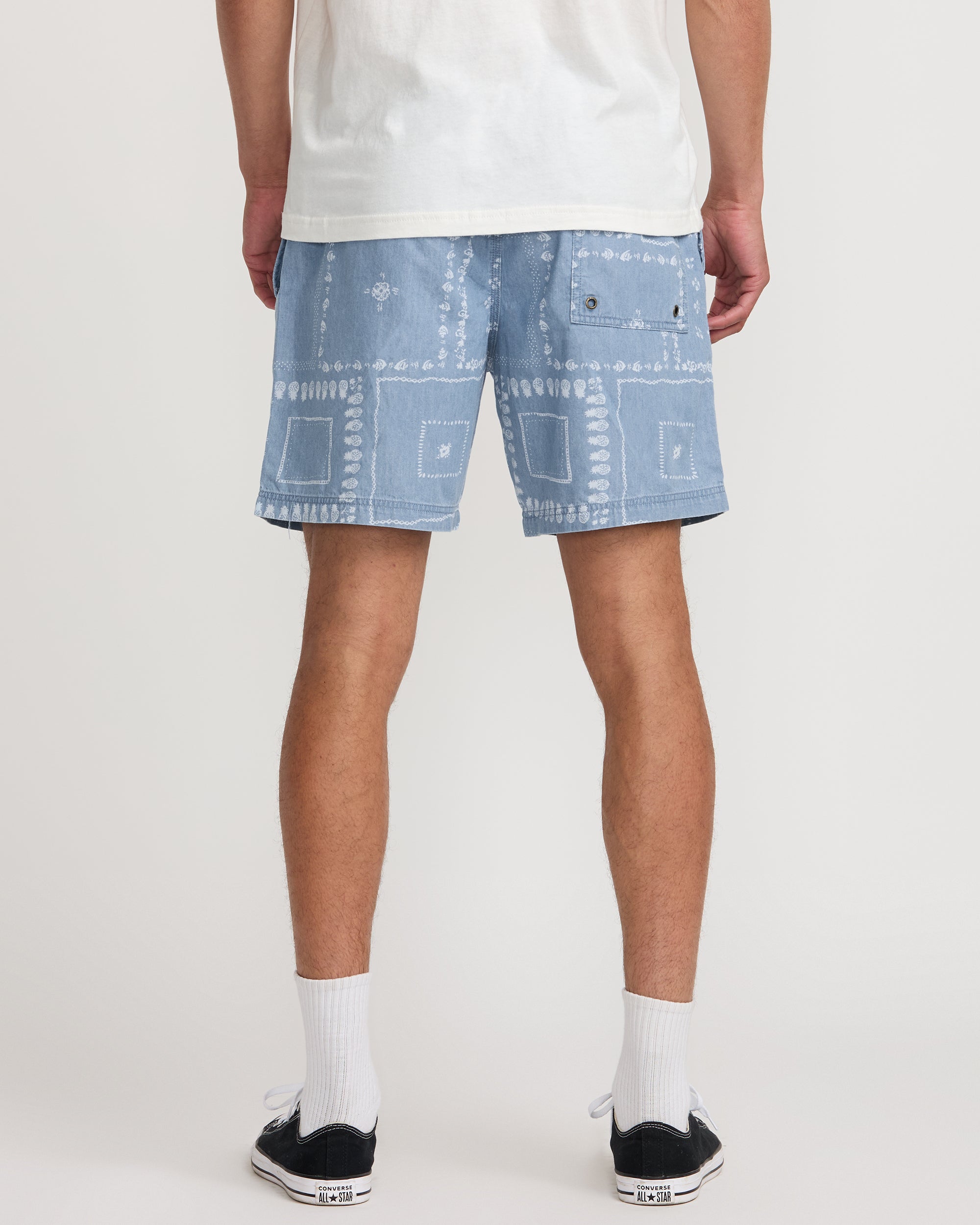 Escape Elastic Chambray 17" - Blue