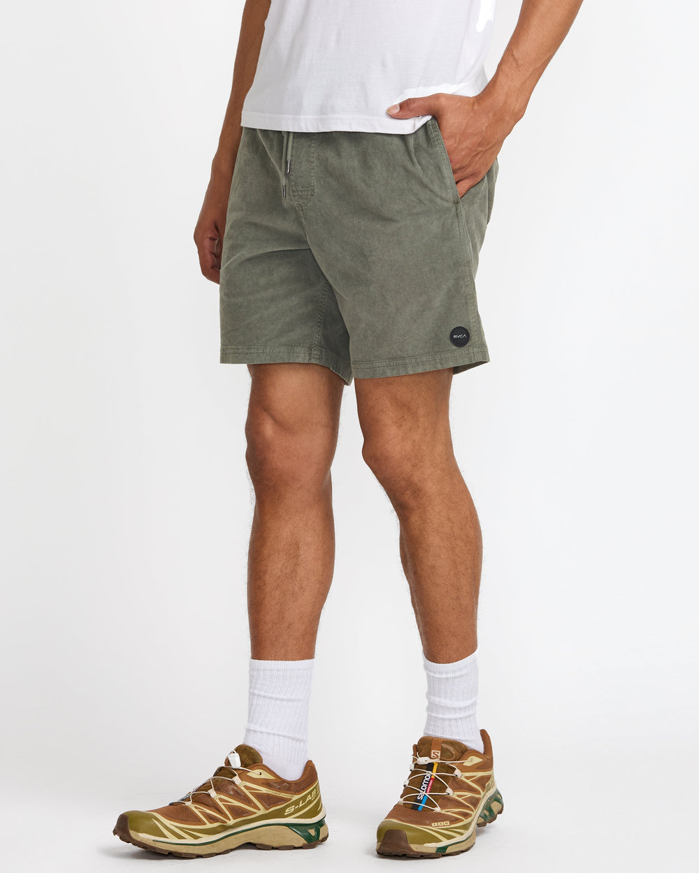 Escape Elastic Cord Short II - Sage Leaf