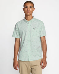 That'll Do Print Short Sleeve Shirt - Green Tea