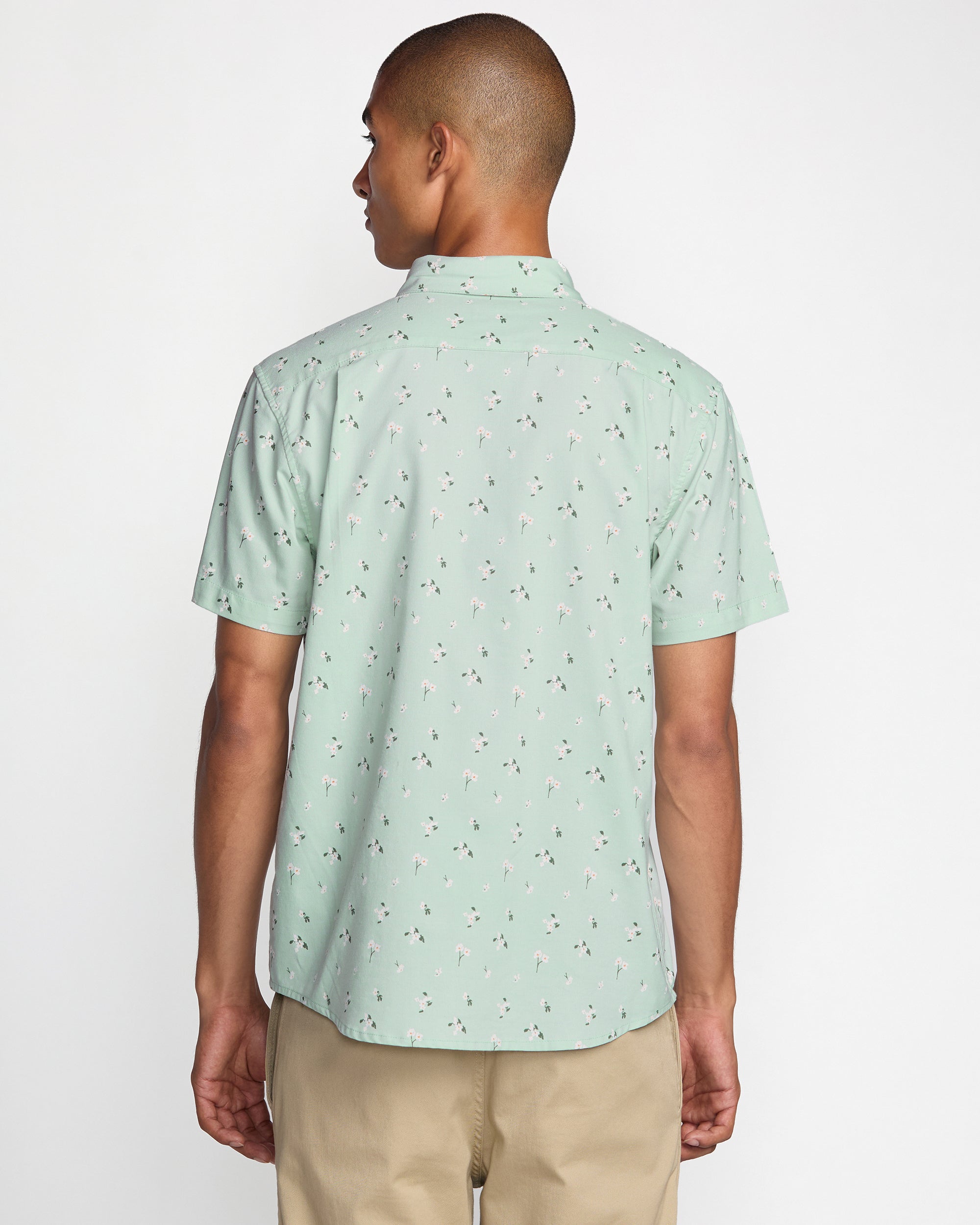 That'll Do Print Short Sleeve Shirt - Green Tea