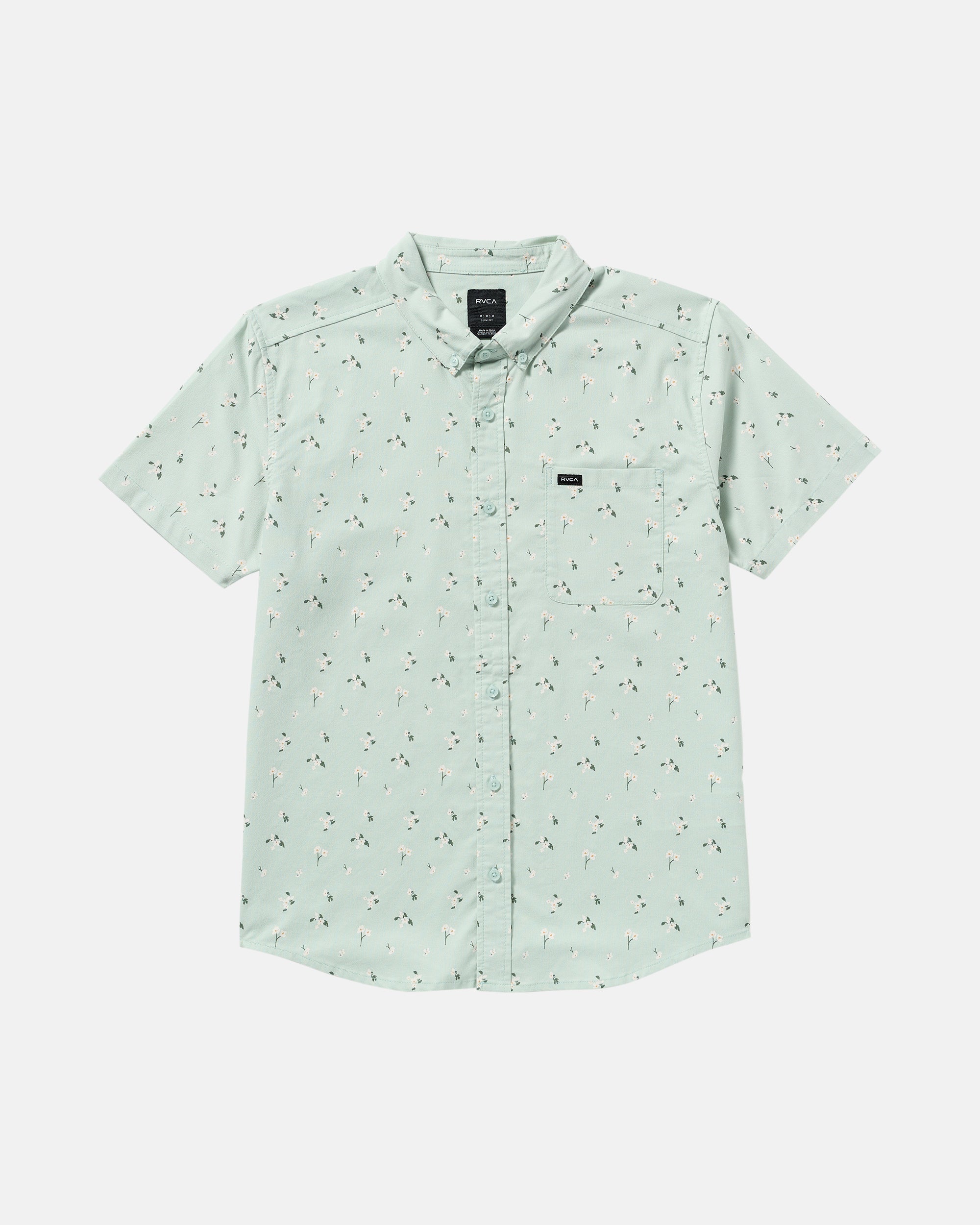 That'll Do Print Short Sleeve Shirt - Green Tea
