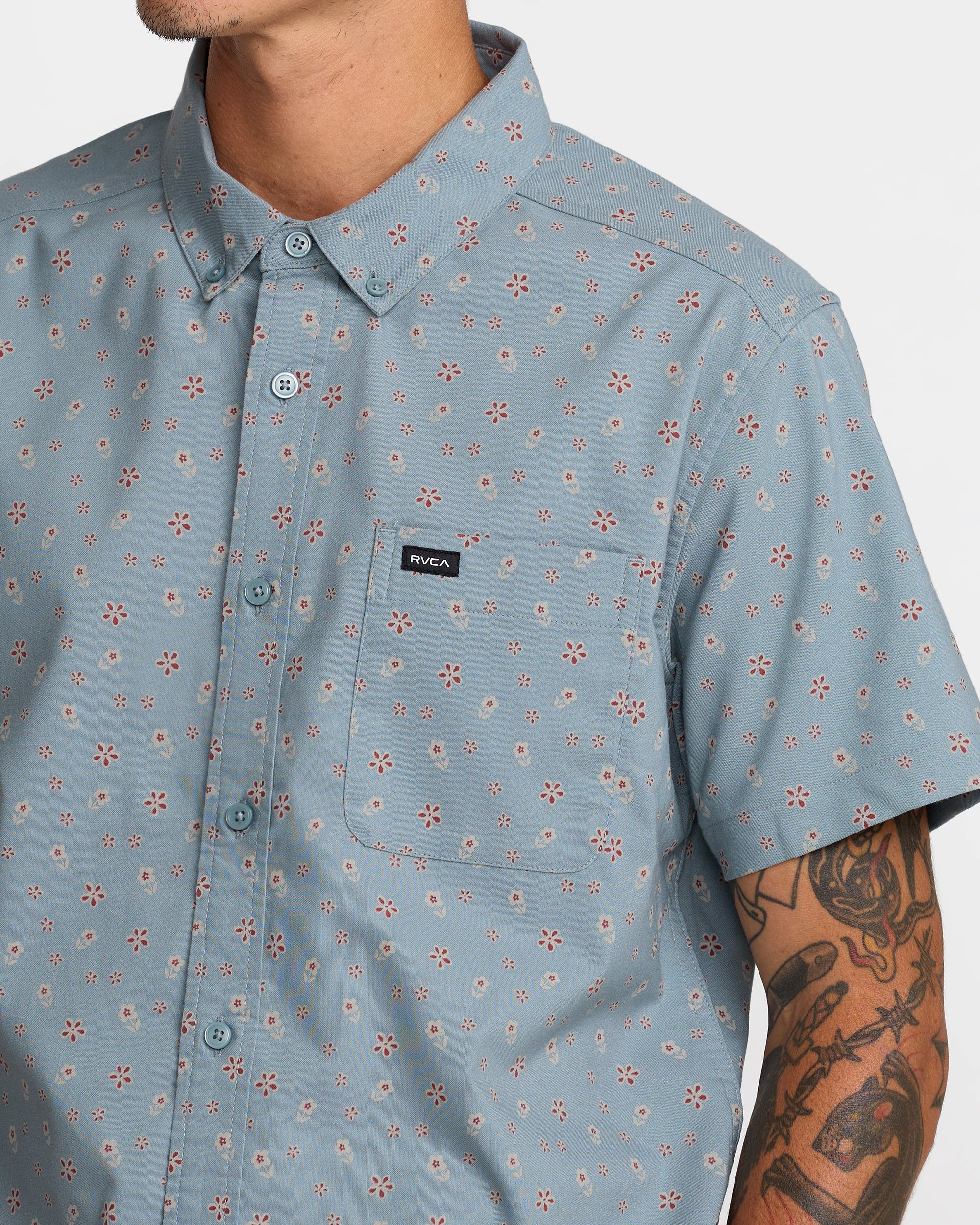 That'll Do Print Short Sleeve Shirt - Lead