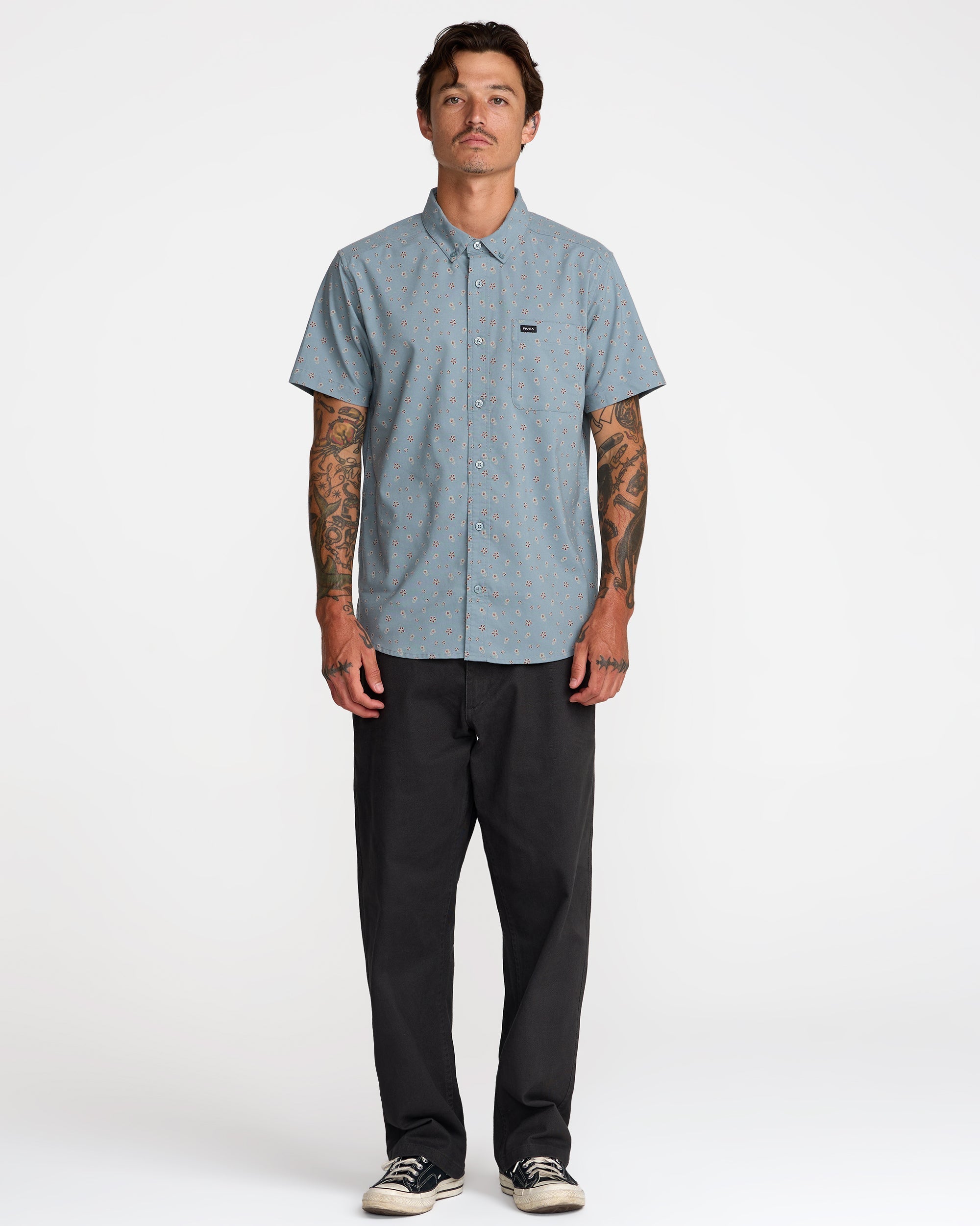 That'll Do Print Short Sleeve Shirt - Lead
