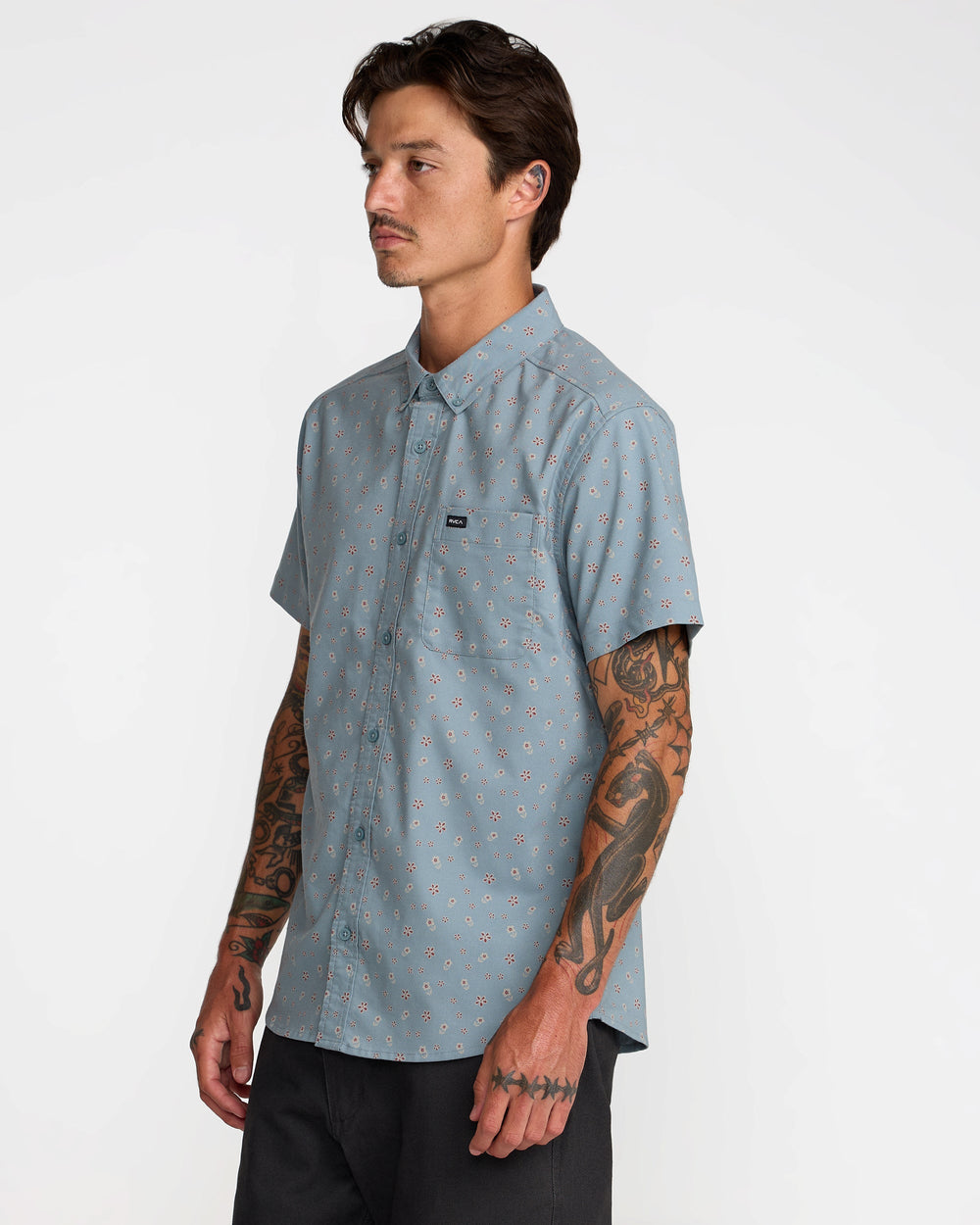 That'll Do Print Short Sleeve Shirt - Lead