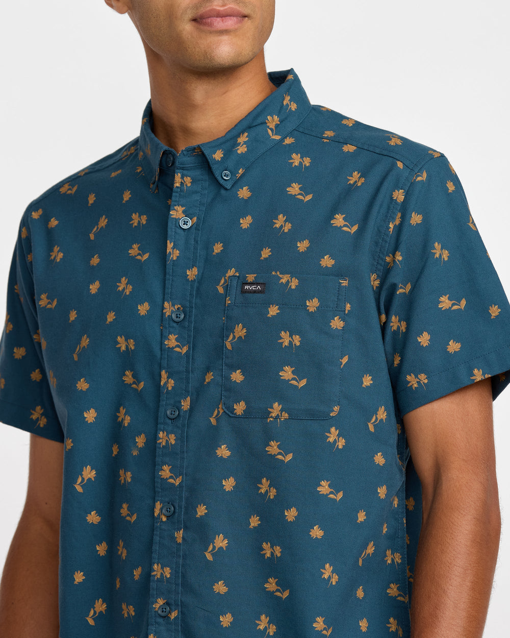 That'll Do Print Short Sleeve Shirt - Midnight Blue Floral