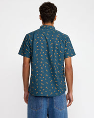 That'll Do Print Short Sleeve Shirt - Midnight Blue Floral