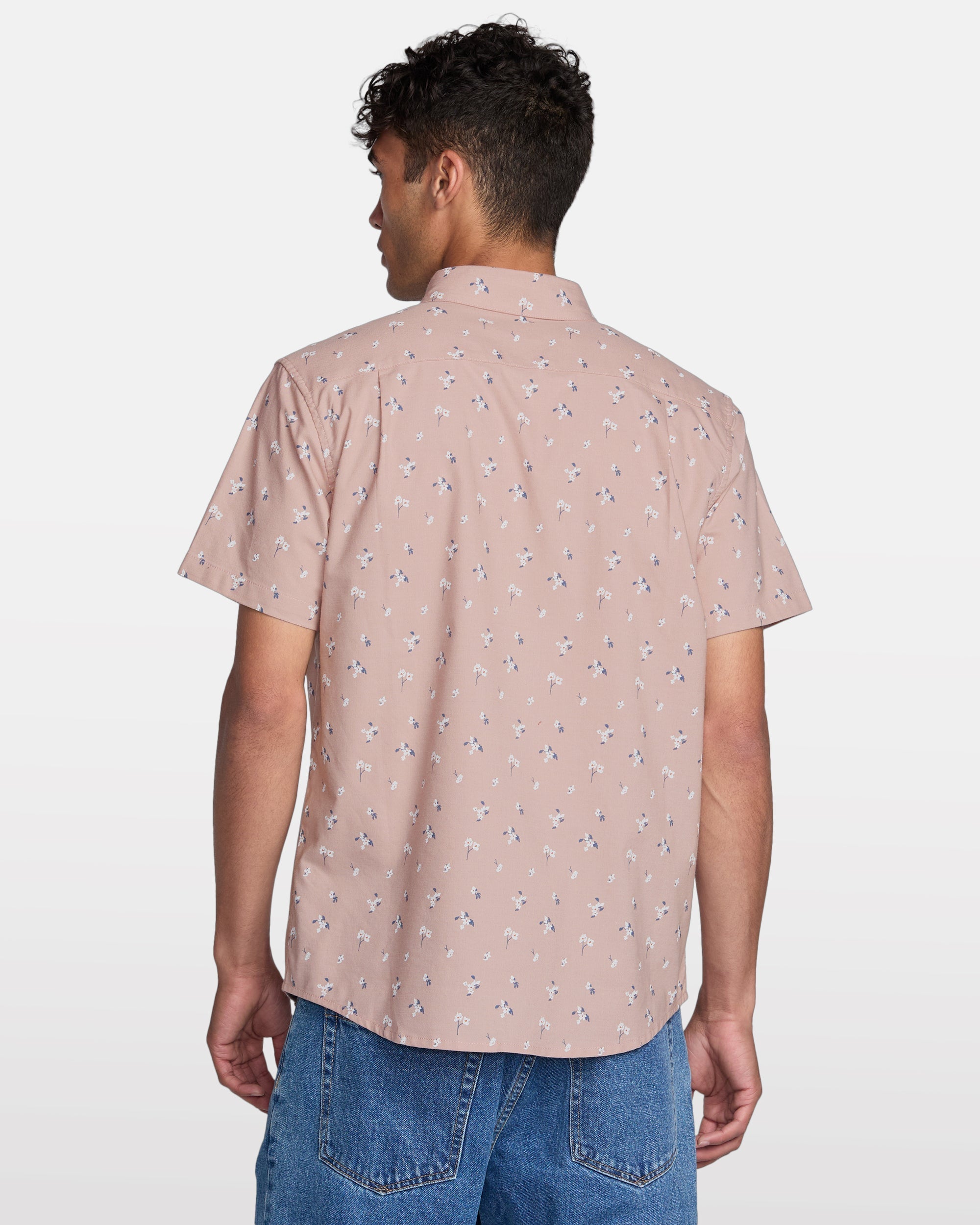 That'll Do Print Short Sleeve Shirt - Mauve