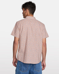 That'll Do Print Short Sleeve Shirt - Mauve