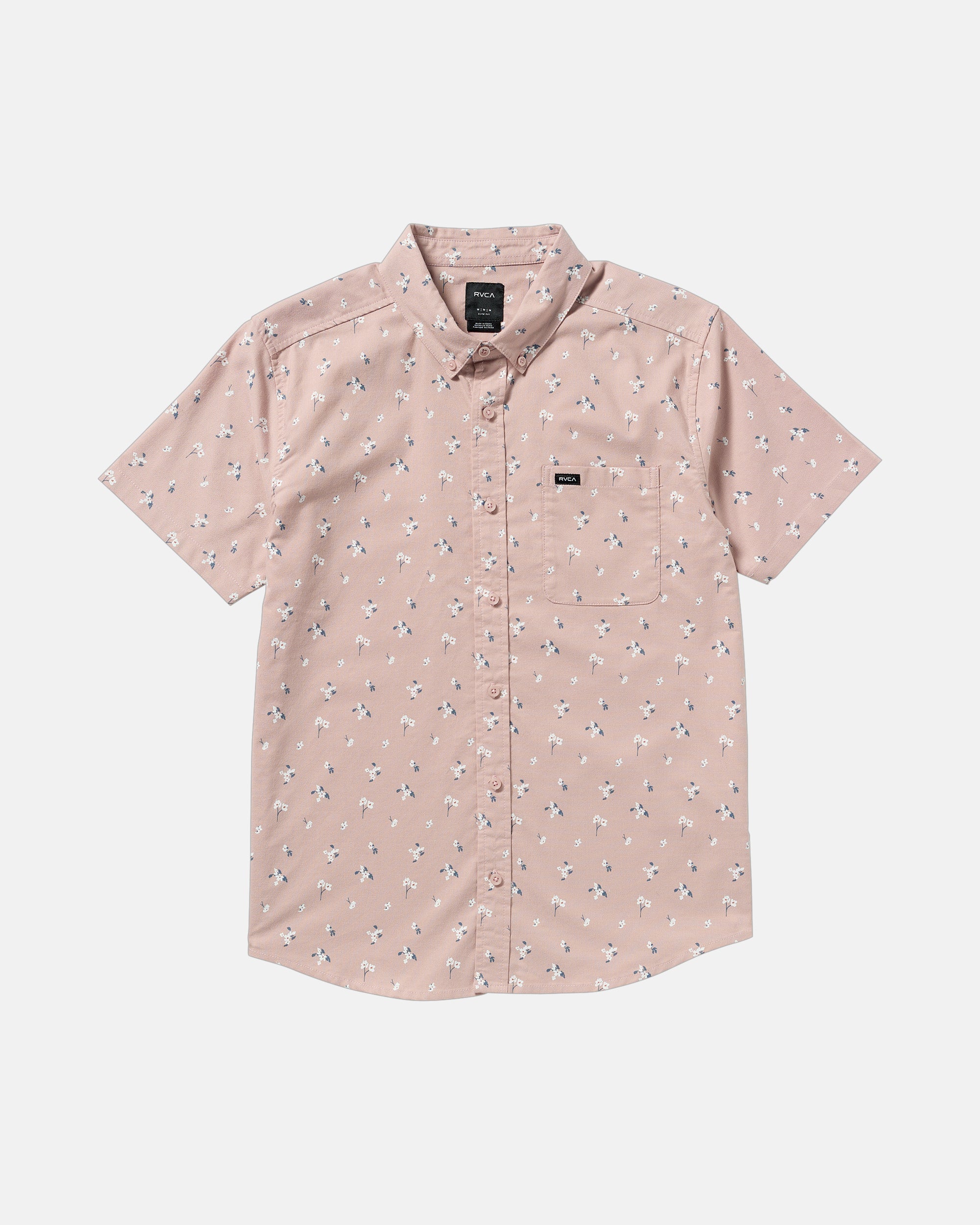 That'll Do Print Short Sleeve Shirt - Mauve